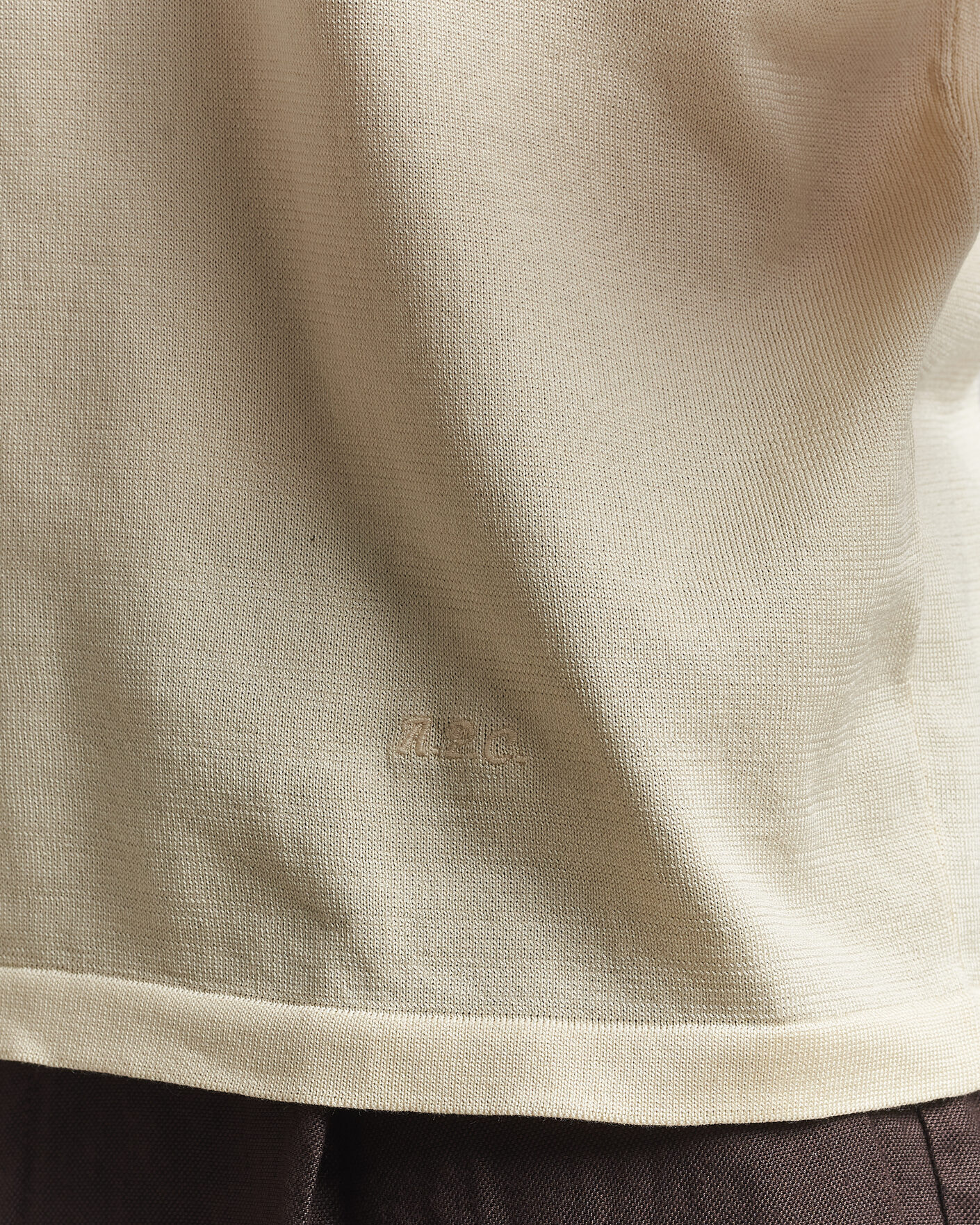 Homme | Polos | A.P.C. | Colin Knitted Polo Ecru