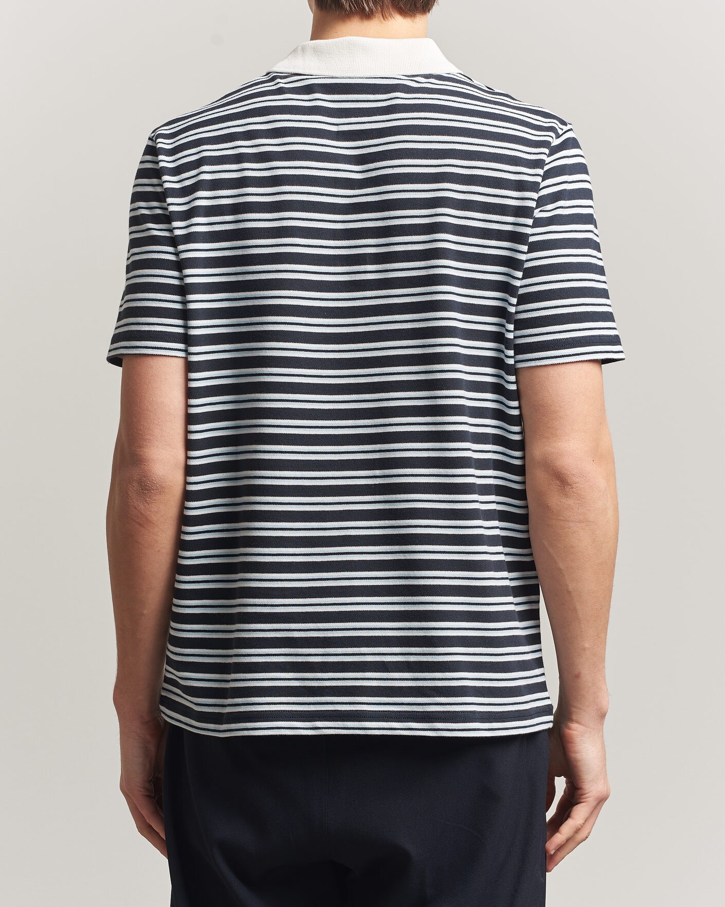 Homme | Polos | A.P.C. | Oscar Striped Polo Dark Navy