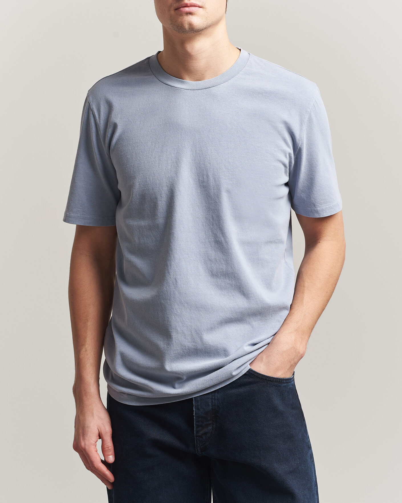 Homme | T-shirts | A.P.C. | Printed Crew Neck T-Shirt Light Blue