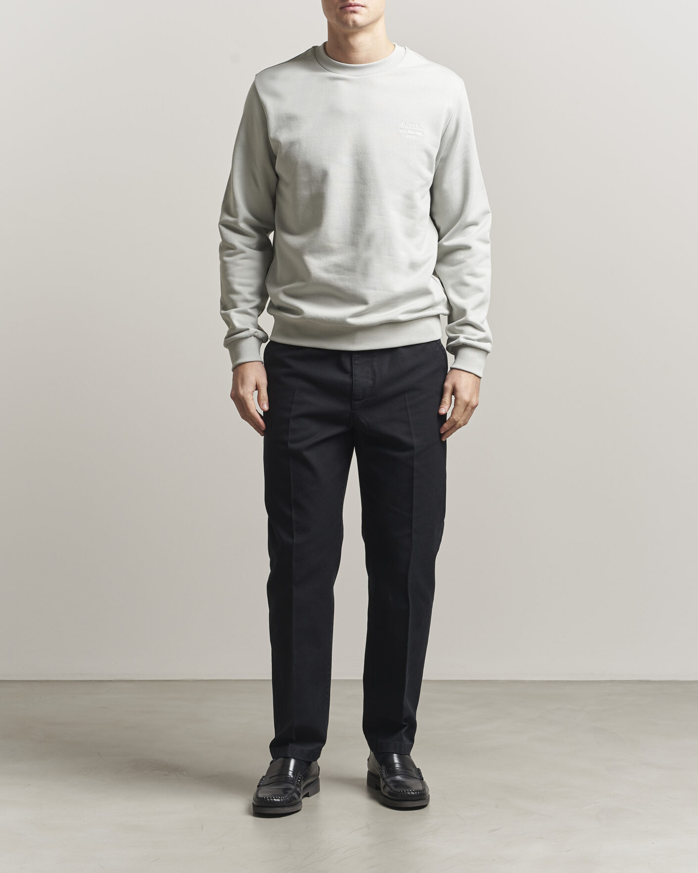 Homme | Pulls Et Tricots | A.P.C. | Rue Madame Sweatshirt Light Green