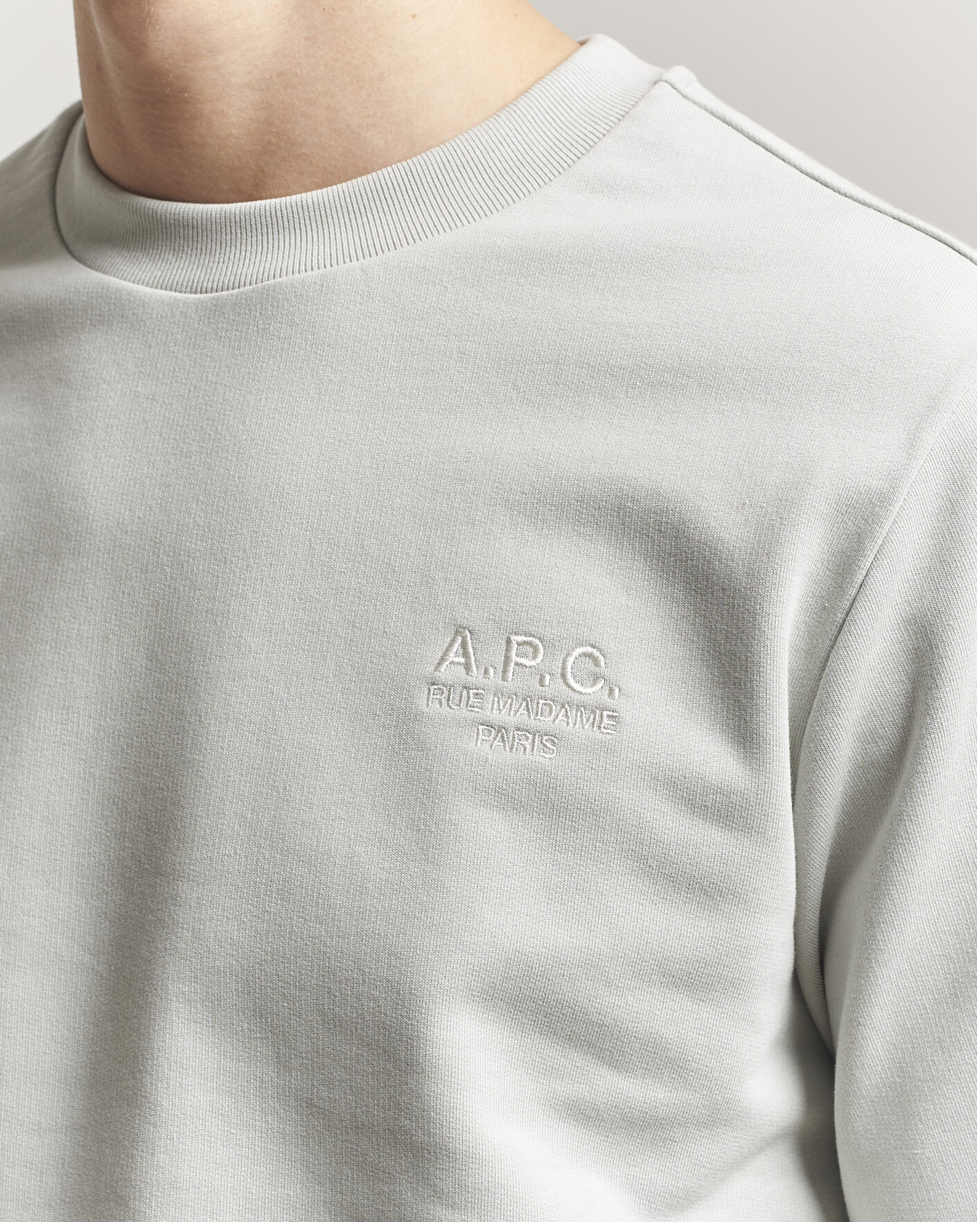Homme | Pulls Et Tricots | A.P.C. | Rue Madame Sweatshirt Light Green