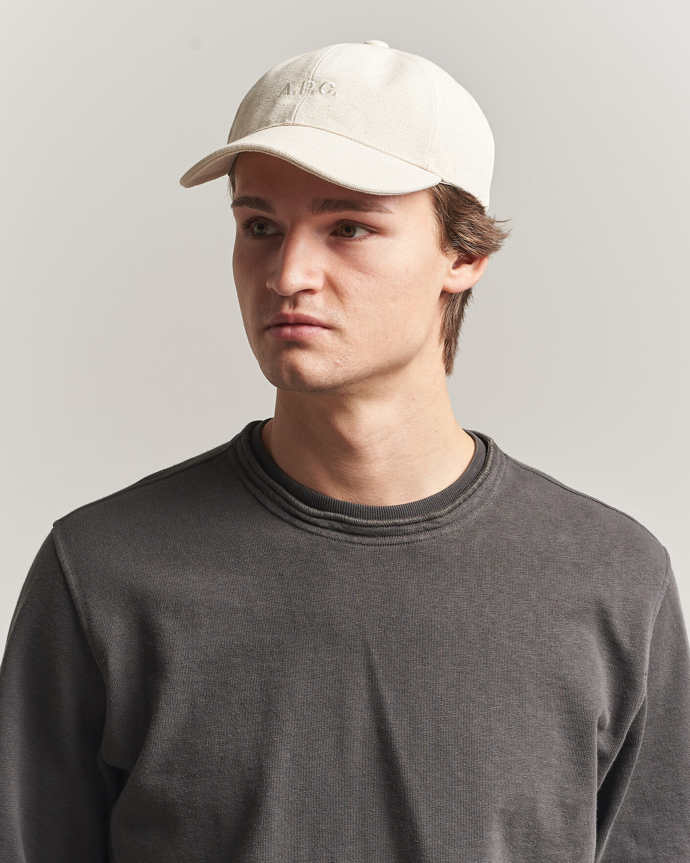 Homme | Bobs Et Casquettes | A.P.C. | Charlie Baseball Cap Ecru