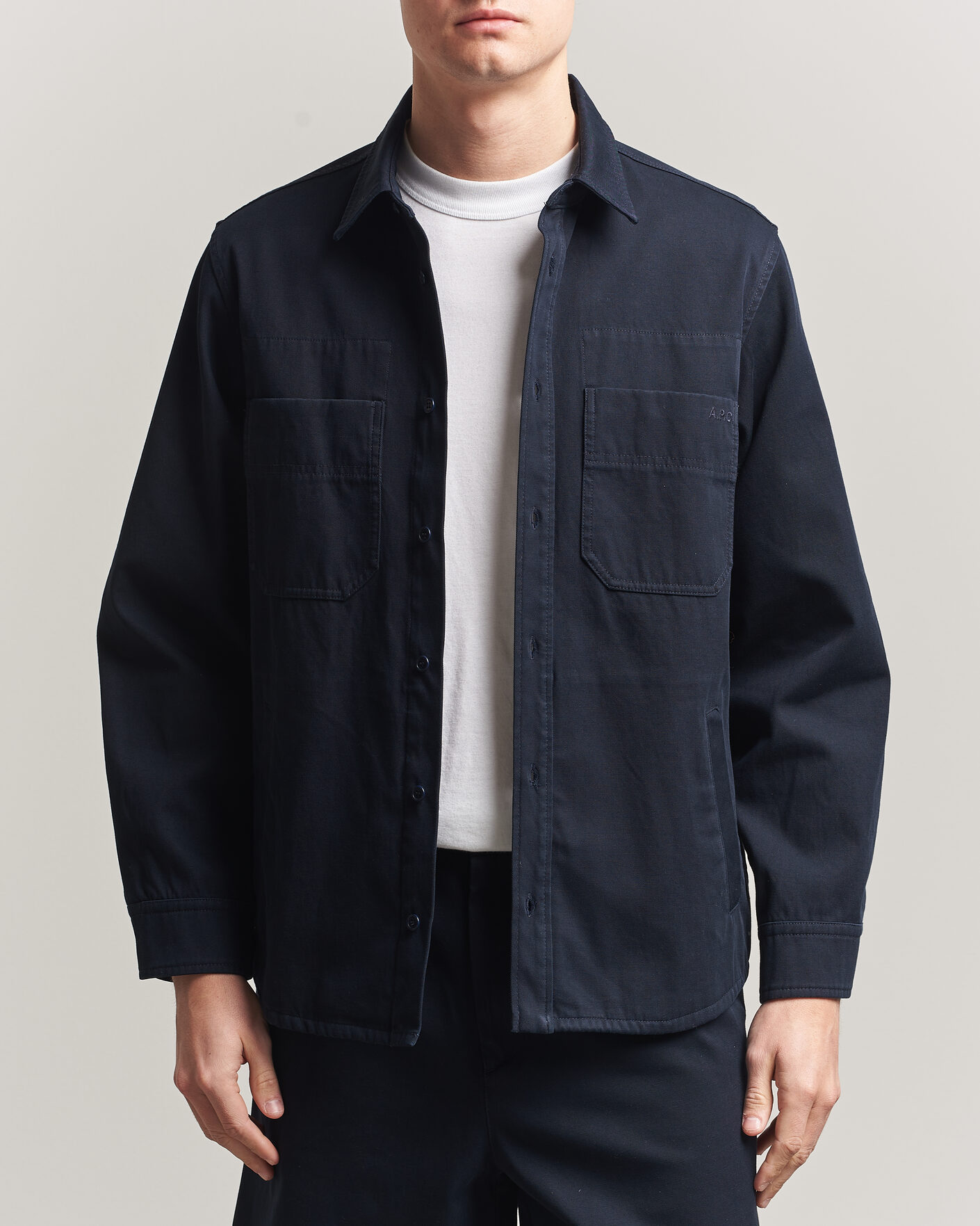 Homme | Chemises | A.P.C. | Noah Cotton Overshirt Dark Navy