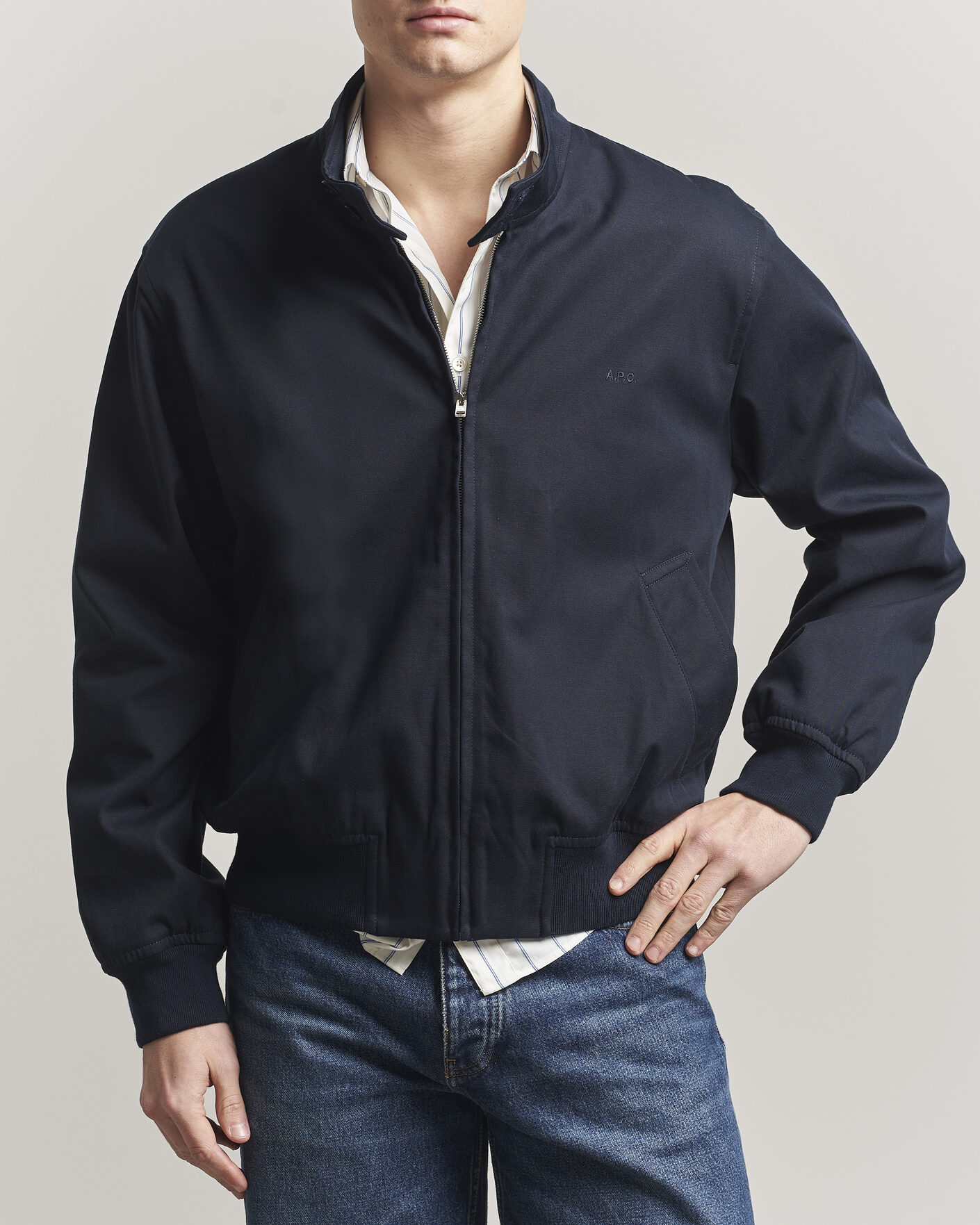 Homme | Manteaux Et Vestes | A.P.C. | Zipped Jacket Dark Navy