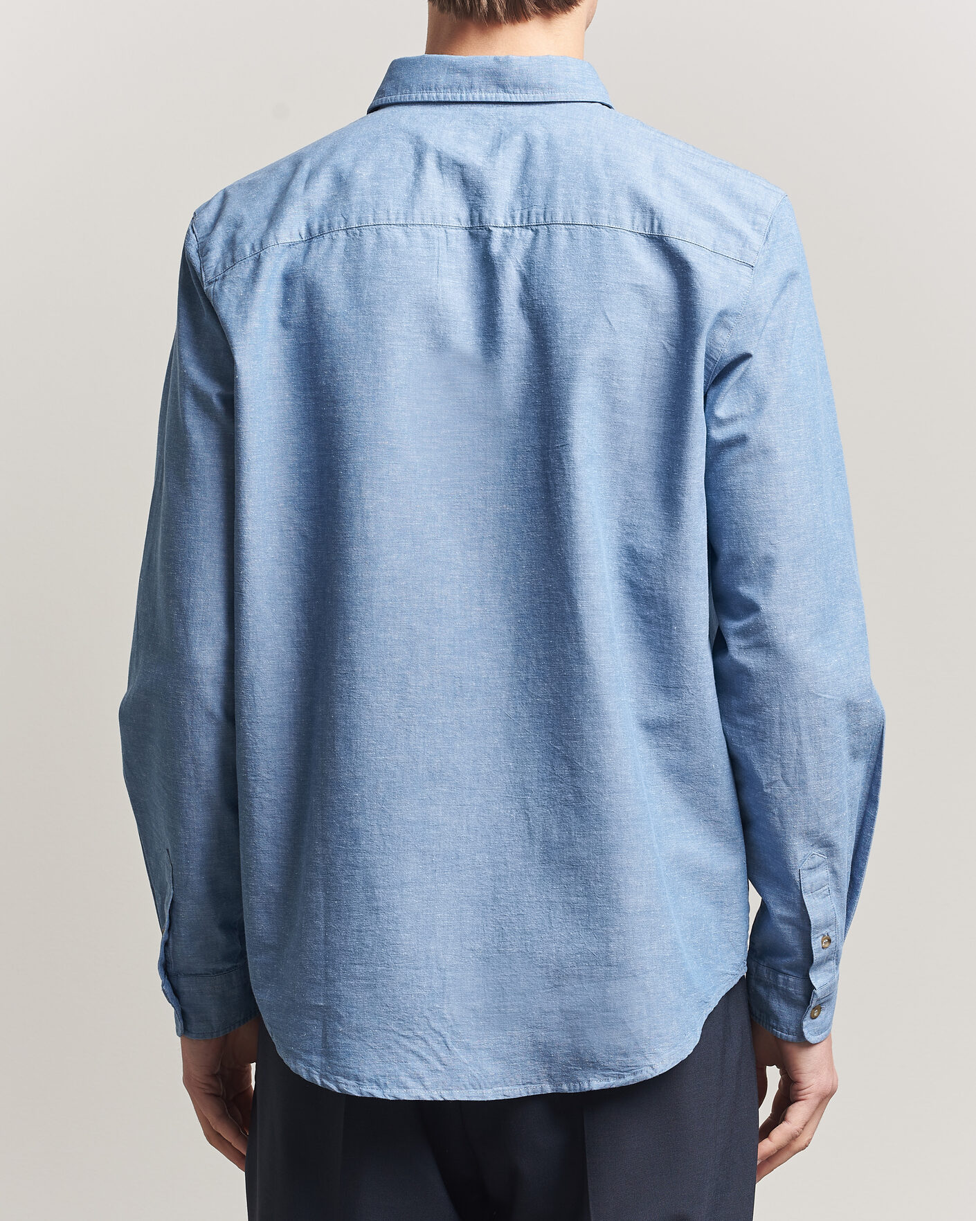 Homme | Chemises | A.P.C. | Harris Cotton/Linen Shirt Blue