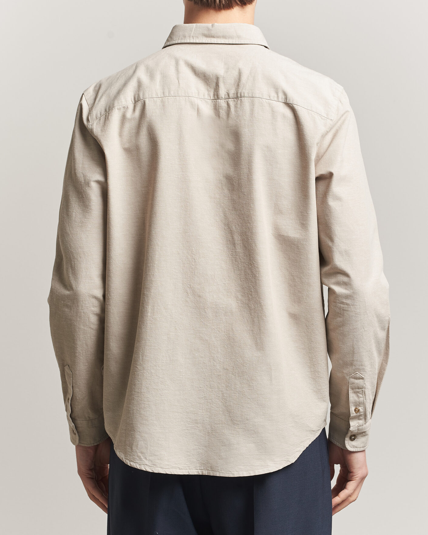 Homme | Chemises | A.P.C. | Harris Cotton/Linen Shirt Sage Green