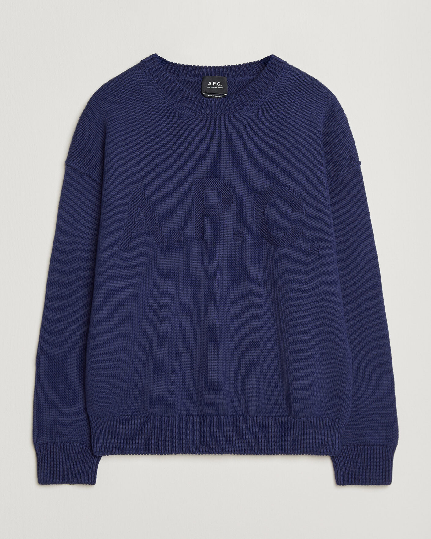 Homme | Pulls Et Tricots | A.P.C. | Leo Cotton Knitted Sweater Dark Blue