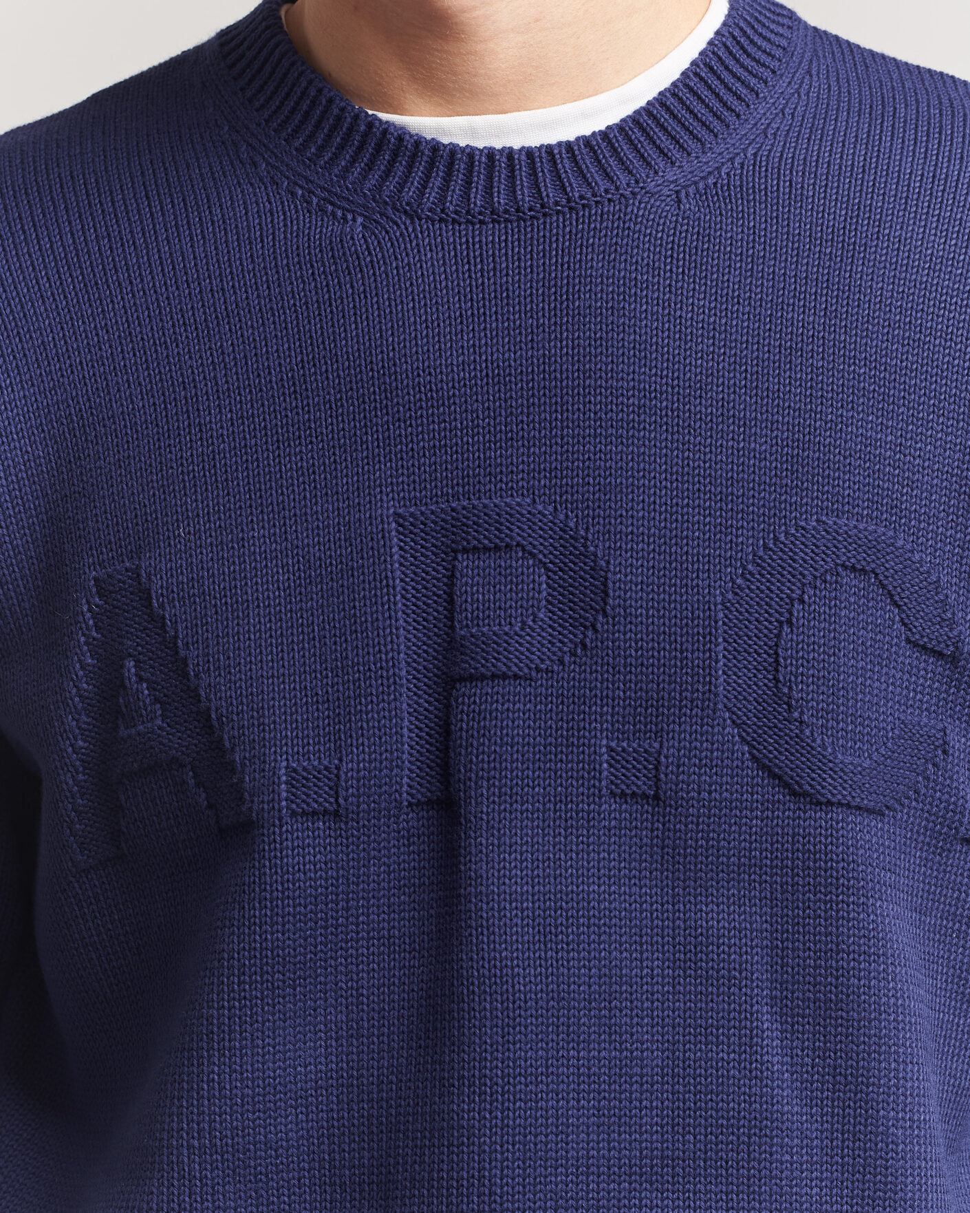 Homme | Pulls Et Tricots | A.P.C. | Leo Cotton Knitted Sweater Dark Blue