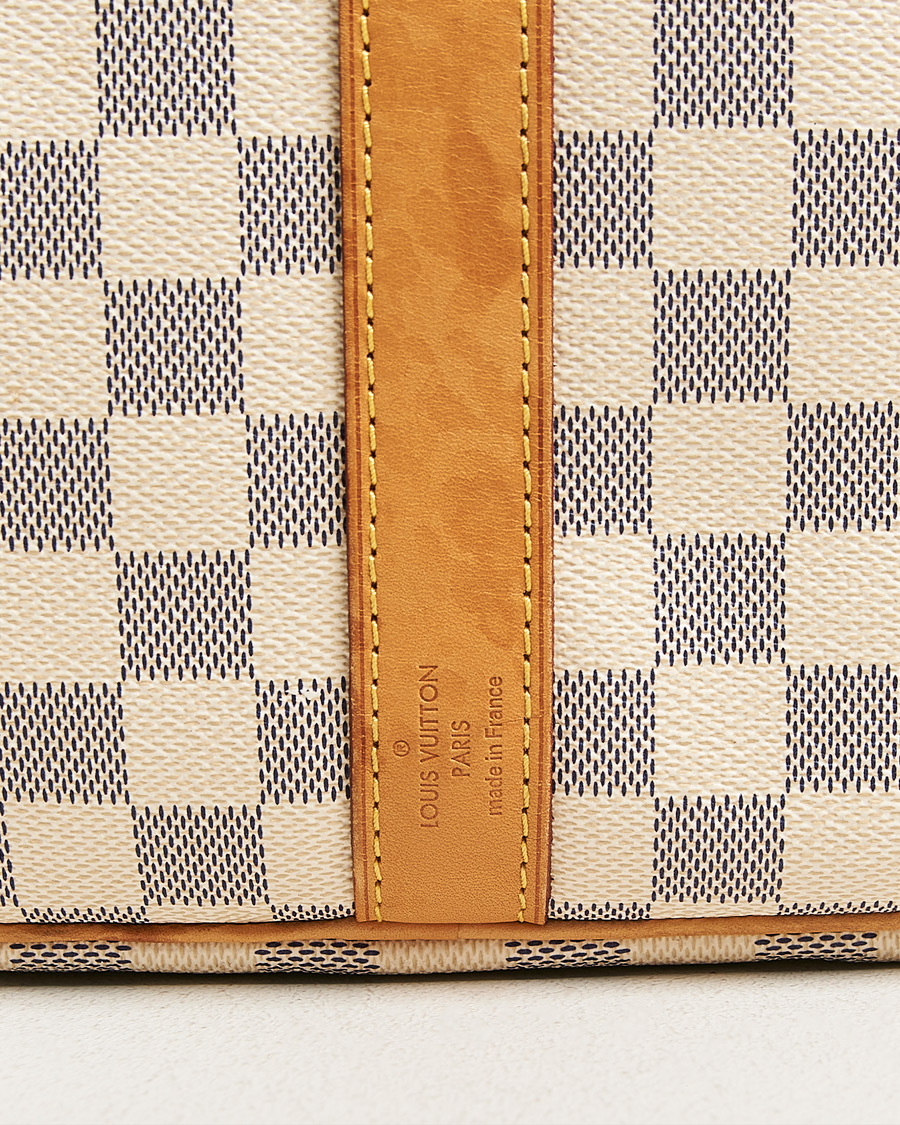 Homme | Pre-Owned & Vintage Bags | Louis Vuitton Pre-Owned | Keepall Bandouliére Damier Azur