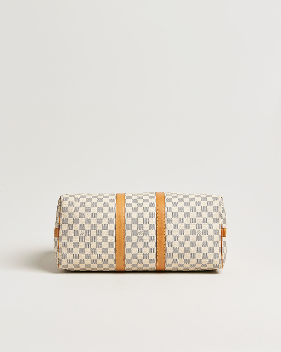 Homme | Pre-Owned & Vintage Bags | Louis Vuitton Pre-Owned | Keepall Bandouliére Damier Azur