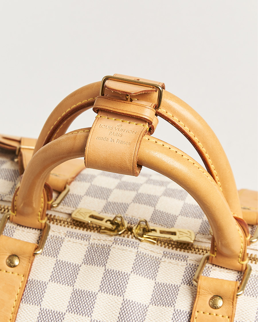 Homme | Pre-Owned & Vintage Bags | Louis Vuitton Pre-Owned | Keepall Bandouliére Damier Azur