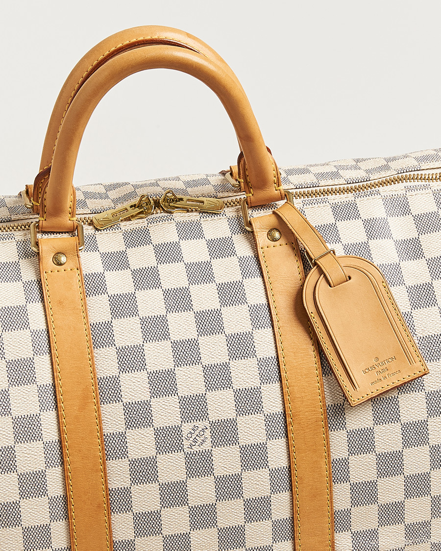 Homme | Pre-Owned & Vintage Bags | Louis Vuitton Pre-Owned | Keepall Bandouliére Damier Azur