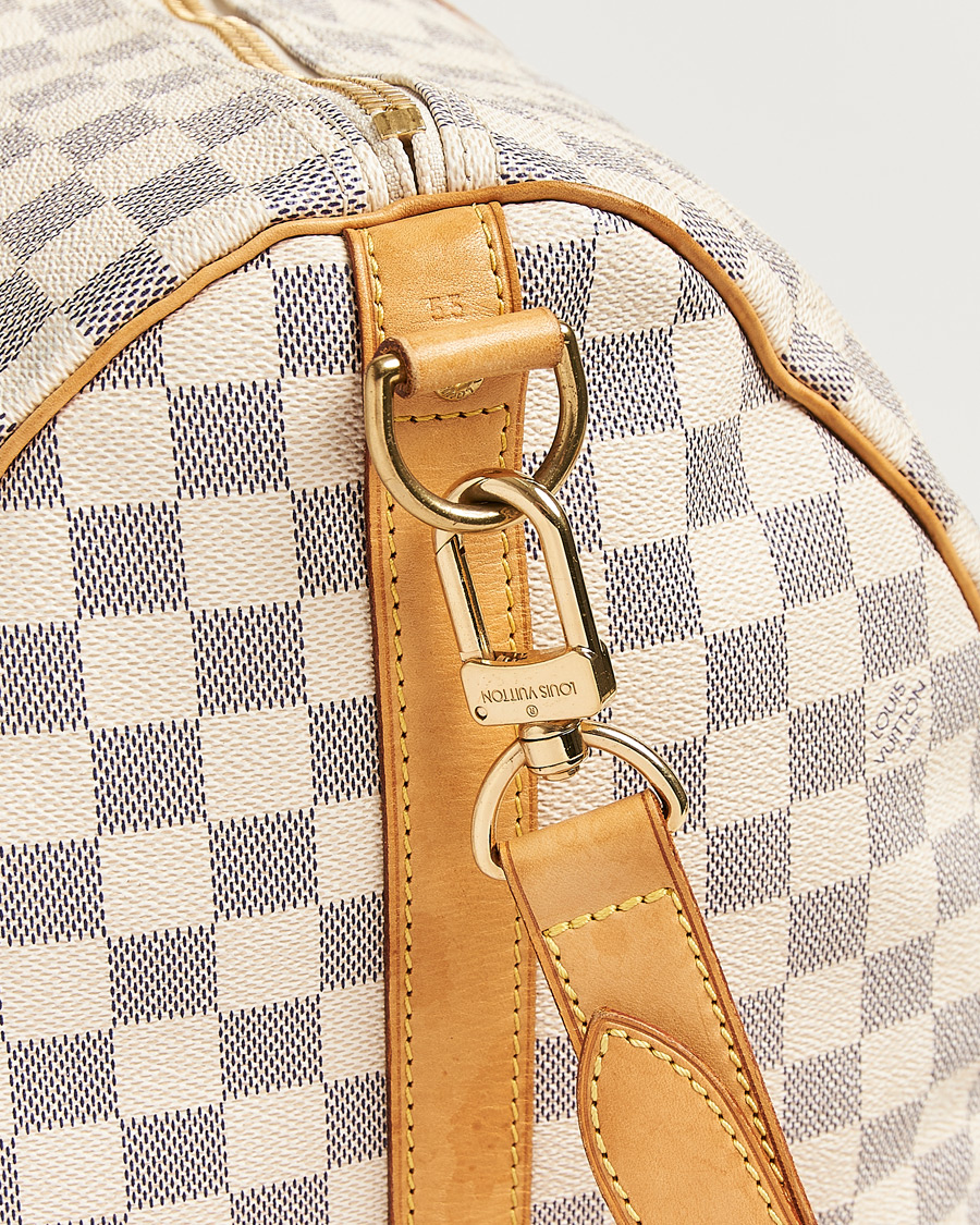 Homme | Pre-Owned & Vintage Bags | Louis Vuitton Pre-Owned | Keepall Bandouliére Damier Azur