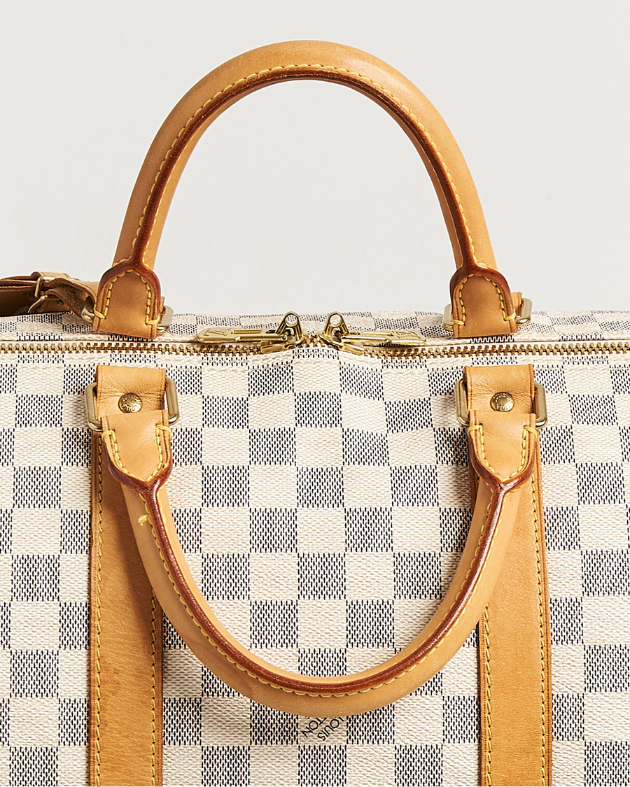 Homme | Pre-Owned & Vintage Bags | Louis Vuitton Pre-Owned | Keepall Bandouliére Damier Azur