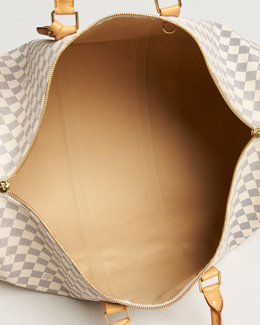 Homme | Pre-Owned & Vintage Bags | Louis Vuitton Pre-Owned | Keepall Bandouliére Damier Azur