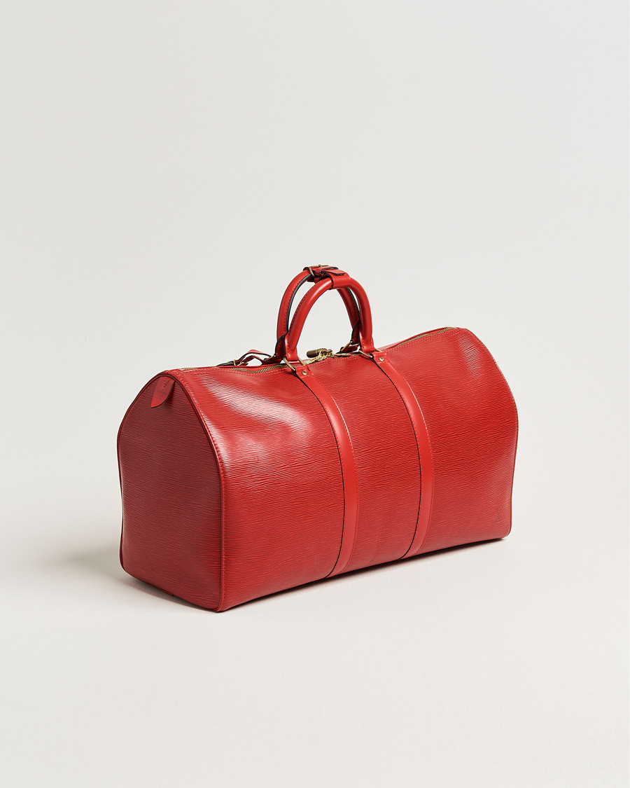 Homme | Pre-Owned & Vintage Bags | Louis Vuitton Pre-Owned | Keepall 50 Epi Leather Red