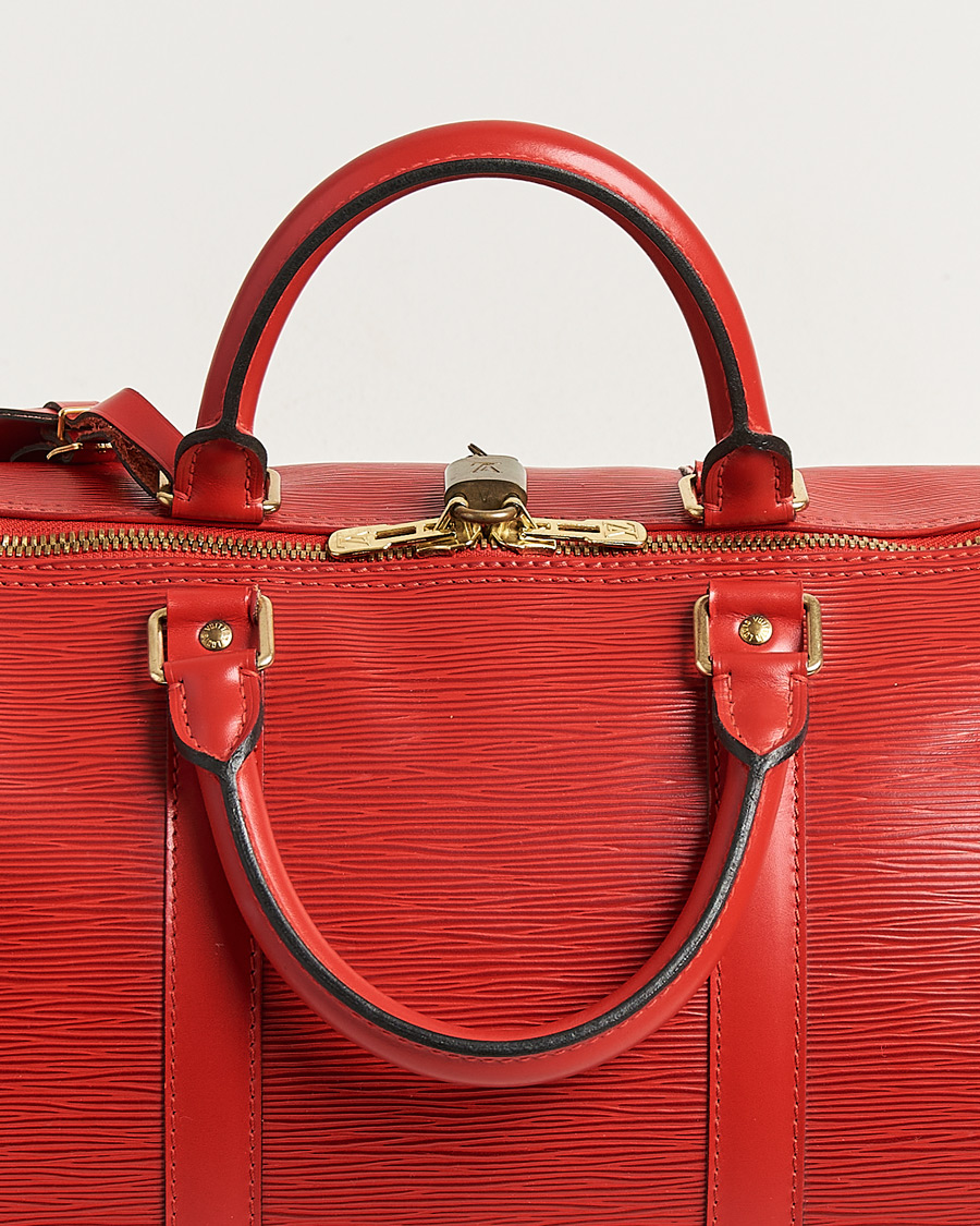 Homme | Pre-Owned & Vintage Bags | Louis Vuitton Pre-Owned | Keepall 50 Epi Leather Red