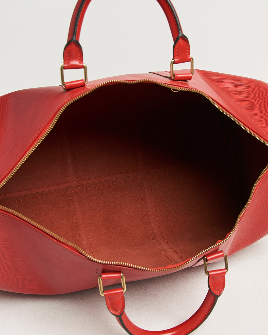 Homme | Pre-Owned & Vintage Bags | Louis Vuitton Pre-Owned | Keepall 50 Epi Leather Red
