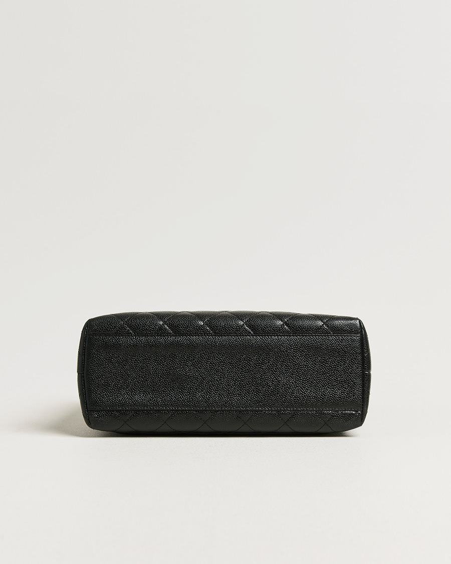 Homme | Pre-Owned & Vintage Bags | Chanel Pre-Owned | Kelly Top Handle Bag Caviar Black