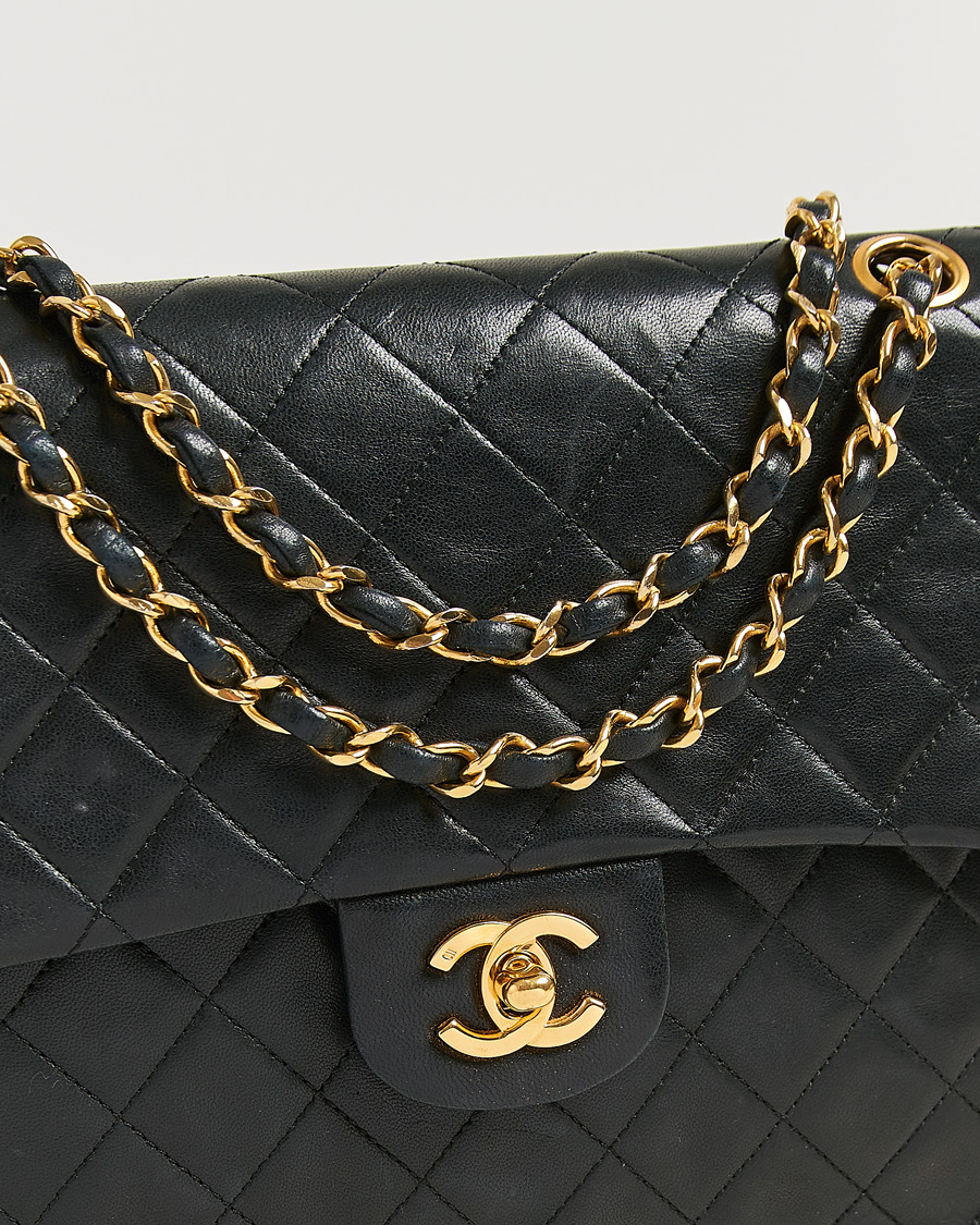 Homme | Pre-Owned & Vintage Bags | Chanel Pre-Owned | Classic Double Flap Small Lamskin Black