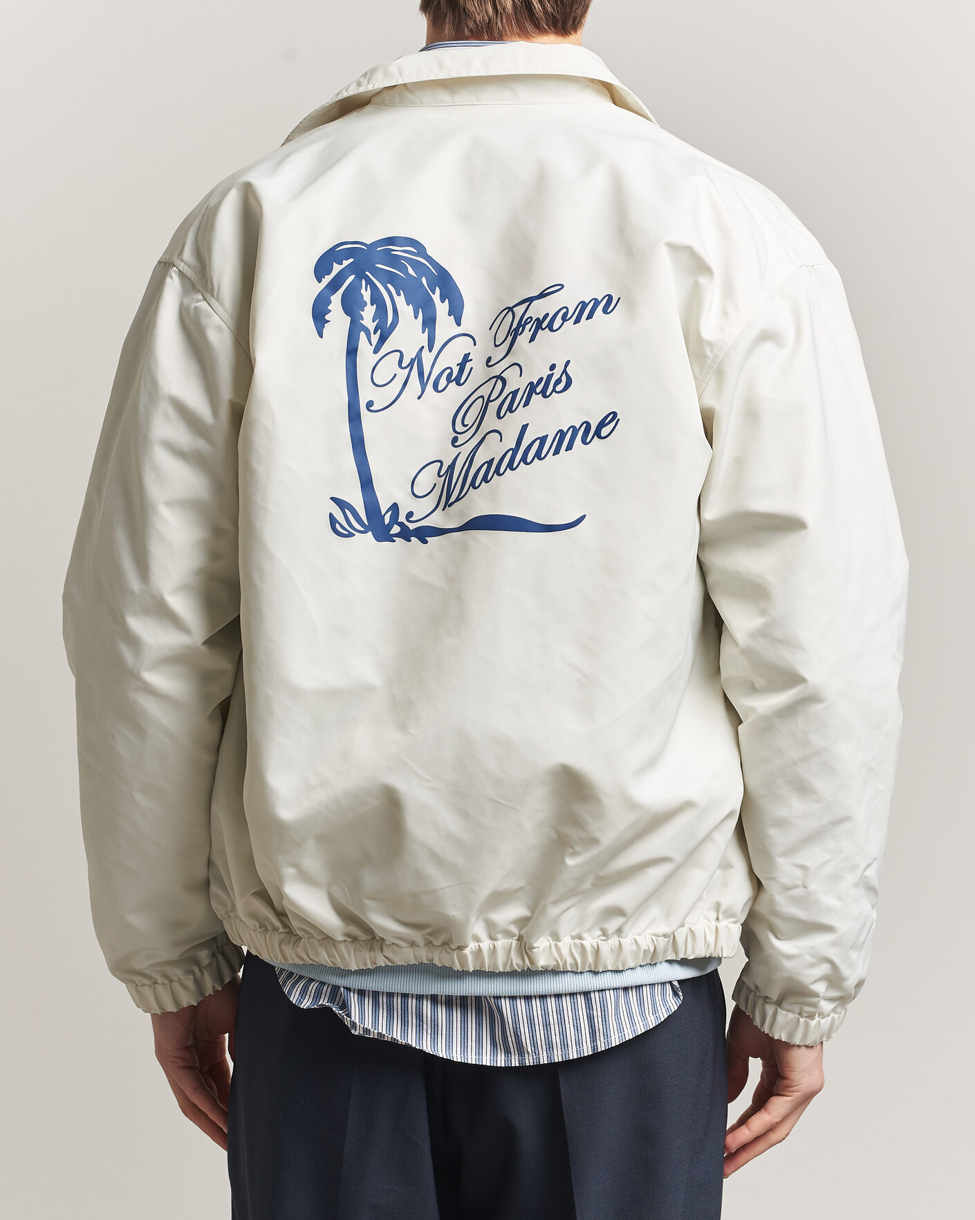 Homme | Manteaux Et Vestes | Drôle de Monsieur | Palmier Slogan Coach Jacket Off White