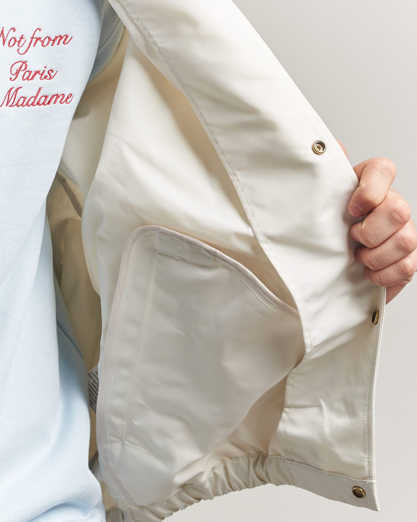 Homme | Manteaux Et Vestes | Drôle de Monsieur | Palmier Slogan Coach Jacket Off White
