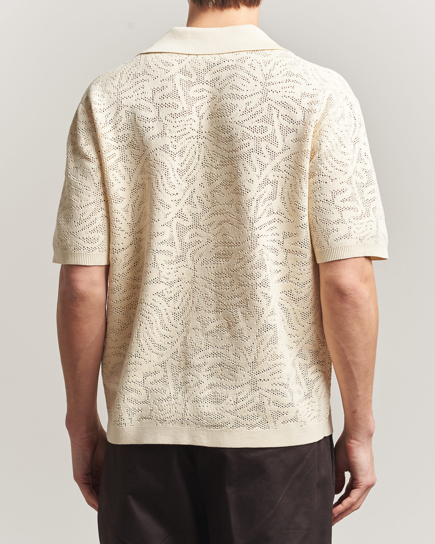Homme | Chemises | Drôle de Monsieur | Knitted Resort Shirt Off White
