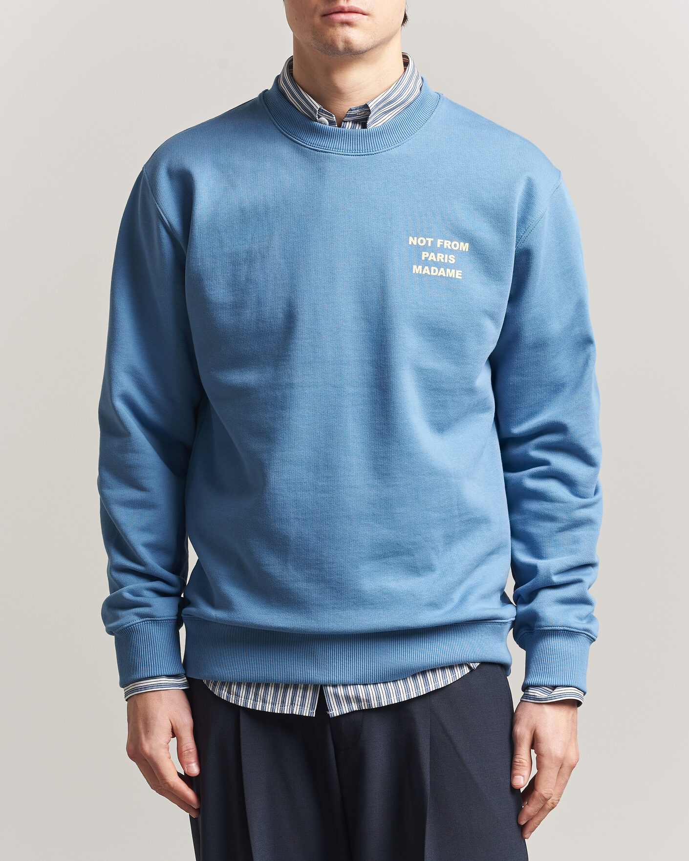 Homme | Pulls Et Tricots | Drôle de Monsieur | Slogan Sweatshirt Atlantic Blue
