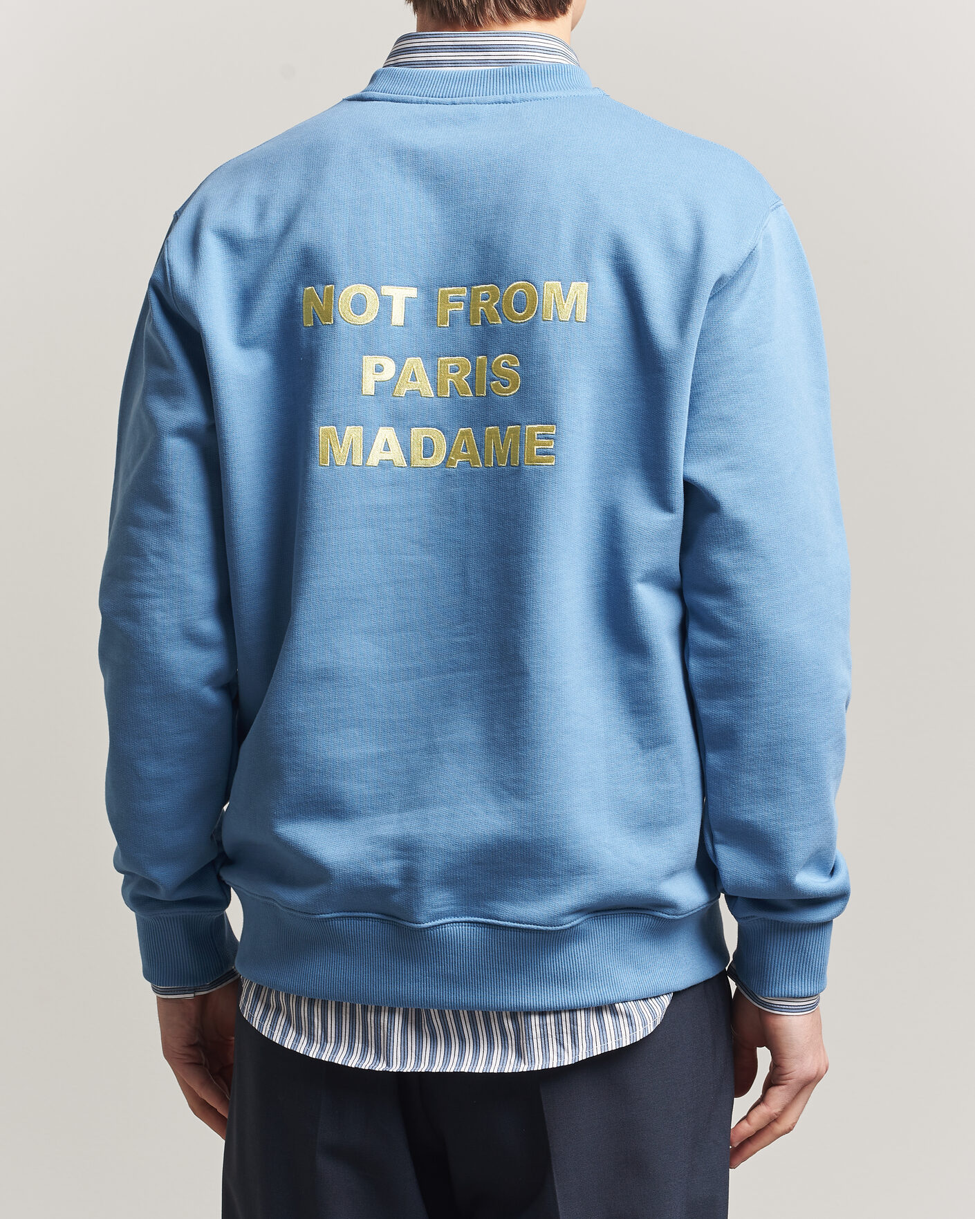 Homme | Pulls Et Tricots | Drôle de Monsieur | Slogan Sweatshirt Atlantic Blue