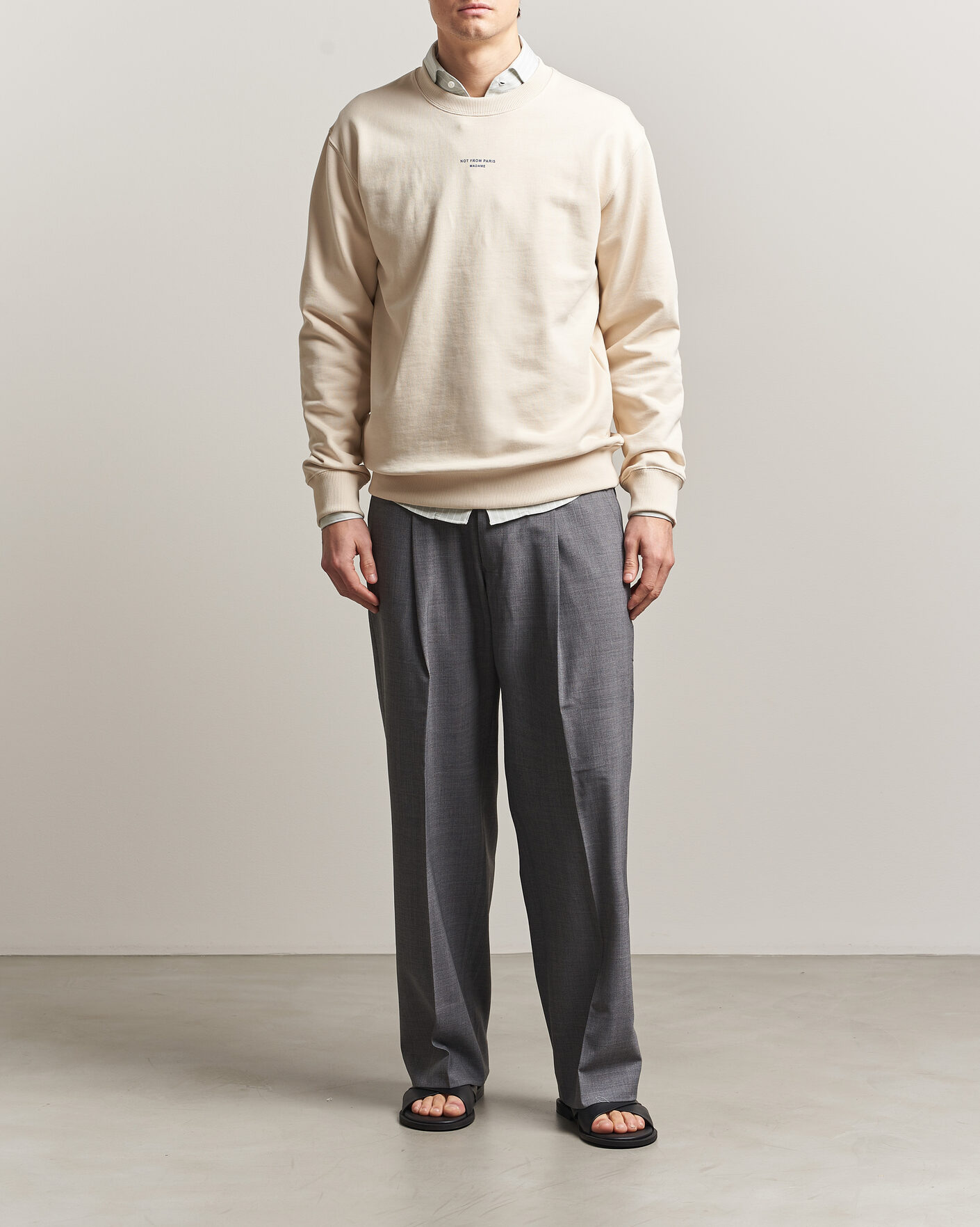 Homme | Pulls Et Tricots | Drôle de Monsieur | Classic Slogan Sweatshirt Sand