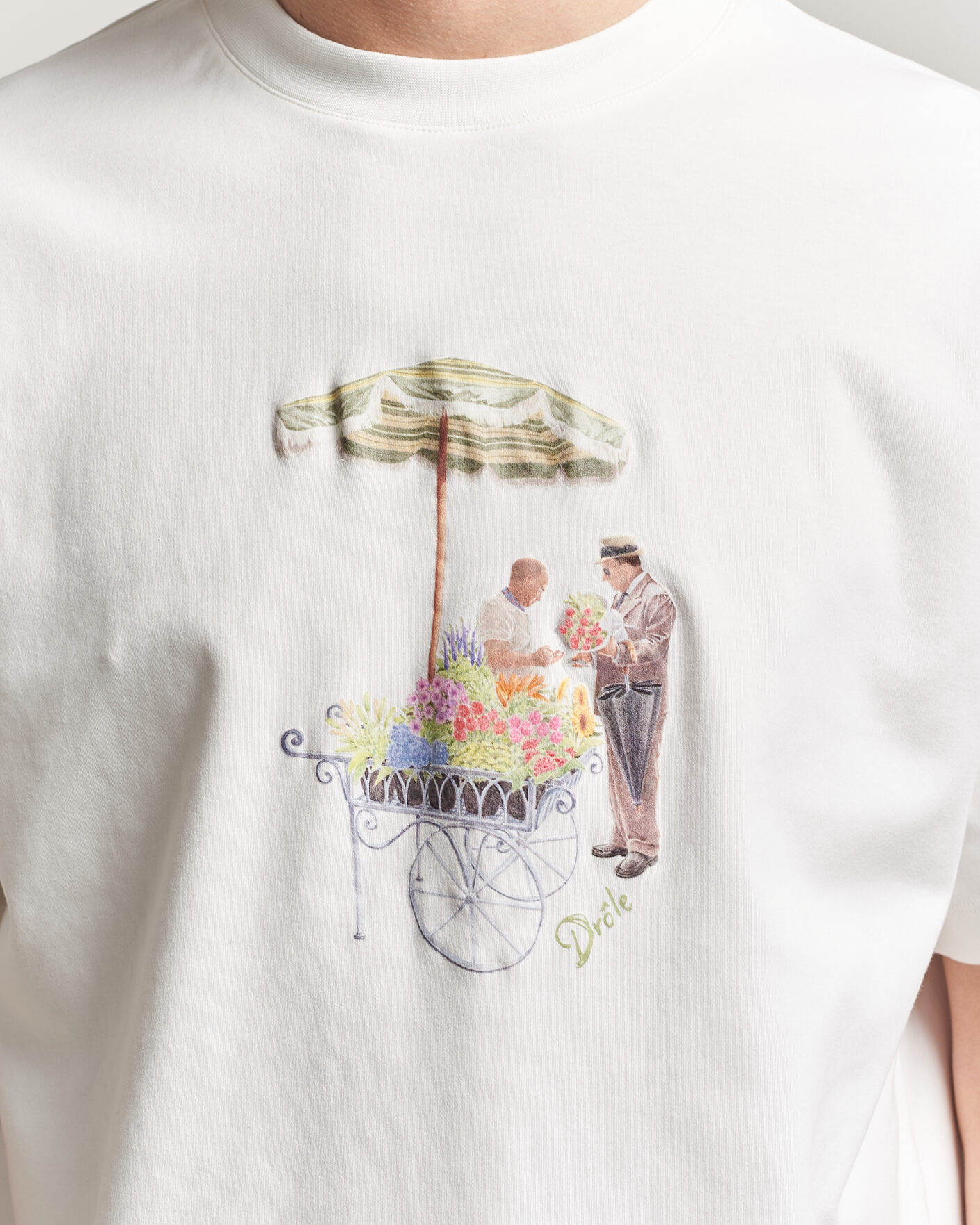Homme | T-shirts | Drôle de Monsieur | Fleuriste T-Shirt Off White
