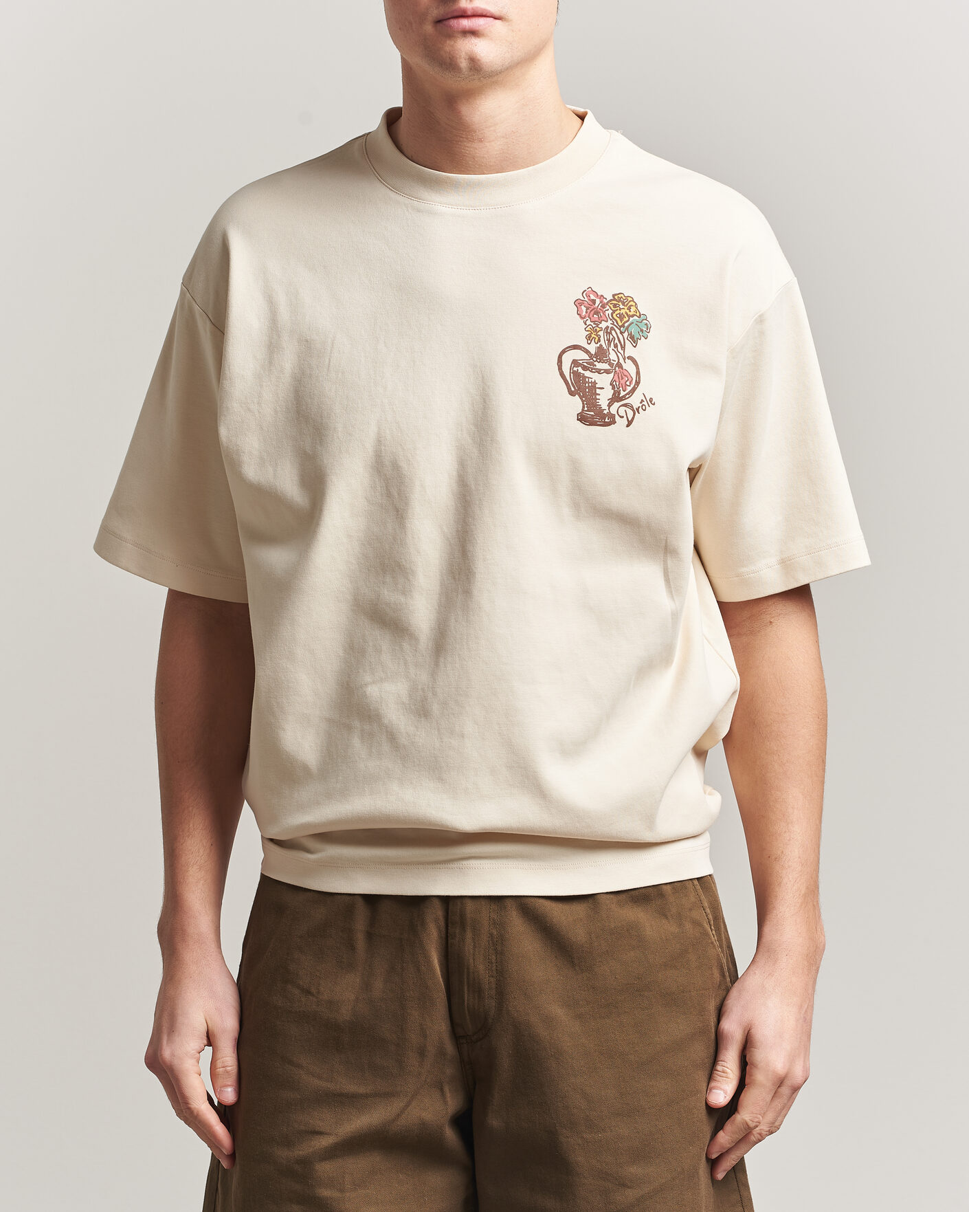 Homme | T-shirts | Drôle de Monsieur | Vase Havana T-Shirt Sand