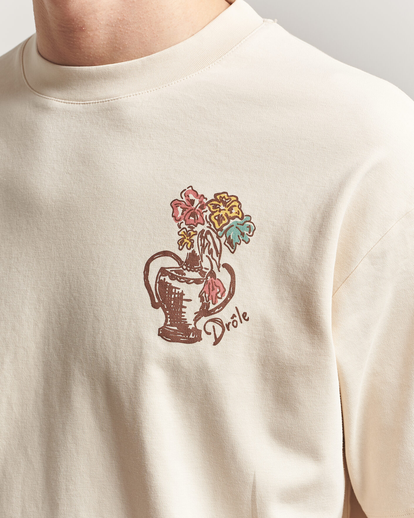 Homme | T-shirts | Drôle de Monsieur | Vase Havana T-Shirt Sand