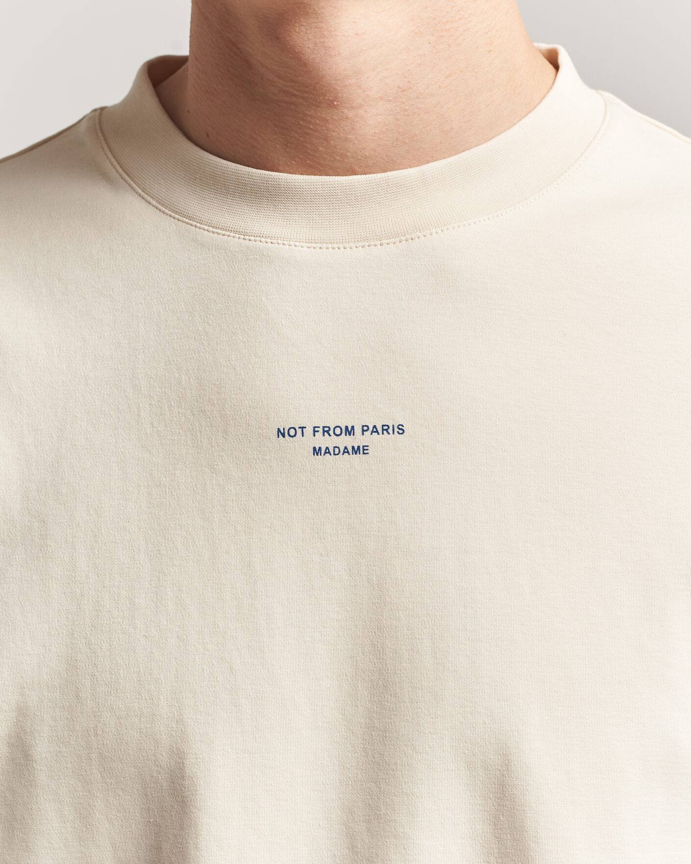Homme | T-shirts | Drôle de Monsieur | Classic Slogan T-Shirt Sand