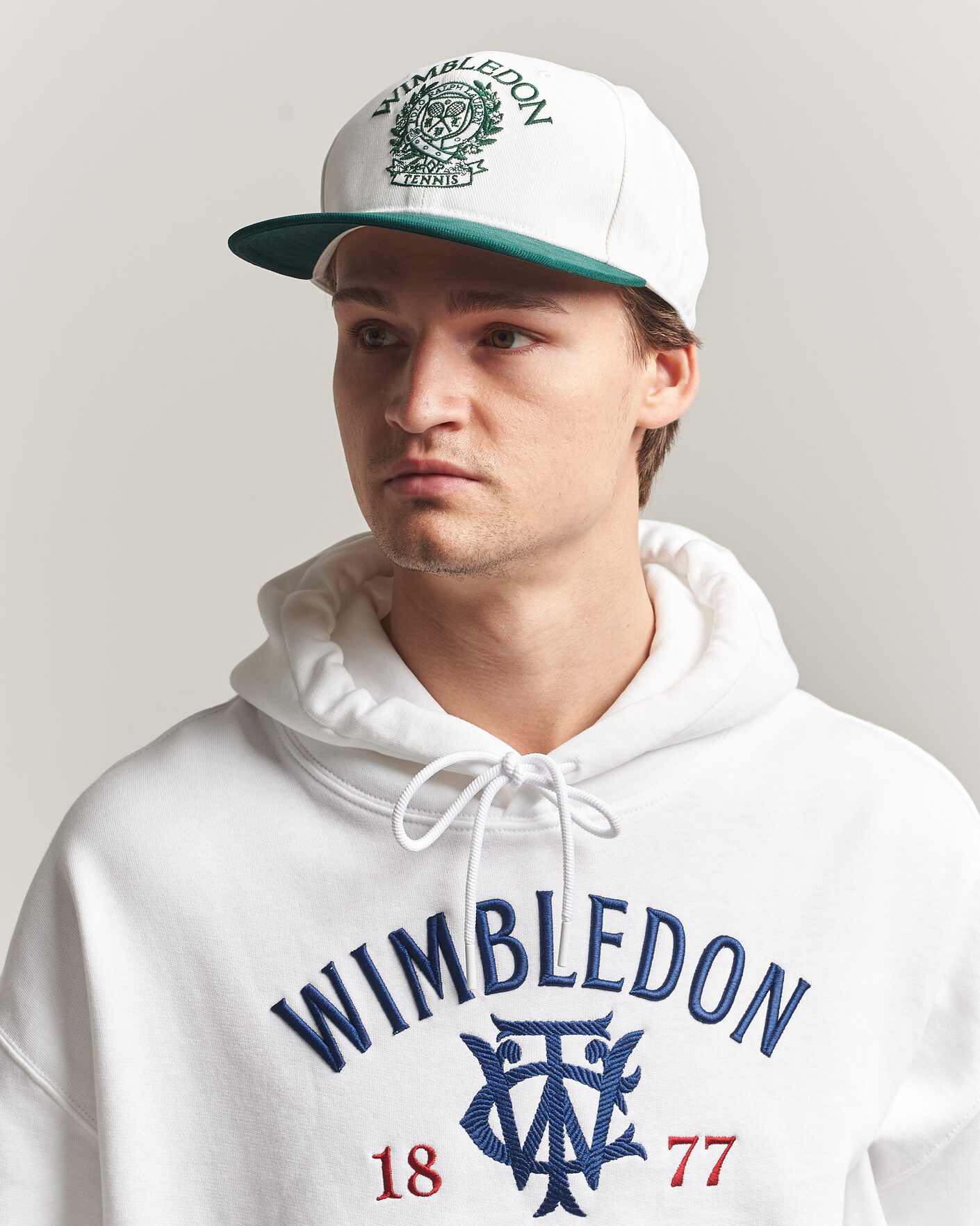 Homme | Bobs Et Casquettes | Polo Ralph Lauren | Wimbledon Cap White/Moss Agate