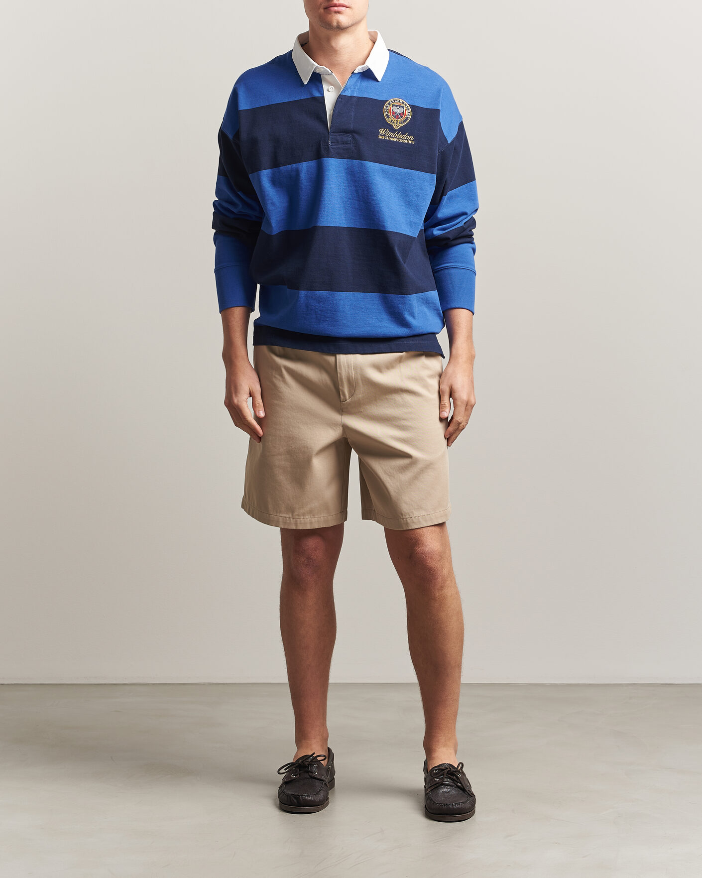 Homme | Pulls Et Tricots | Polo Ralph Lauren | Striped Rugby Pullover Collegiate Blue