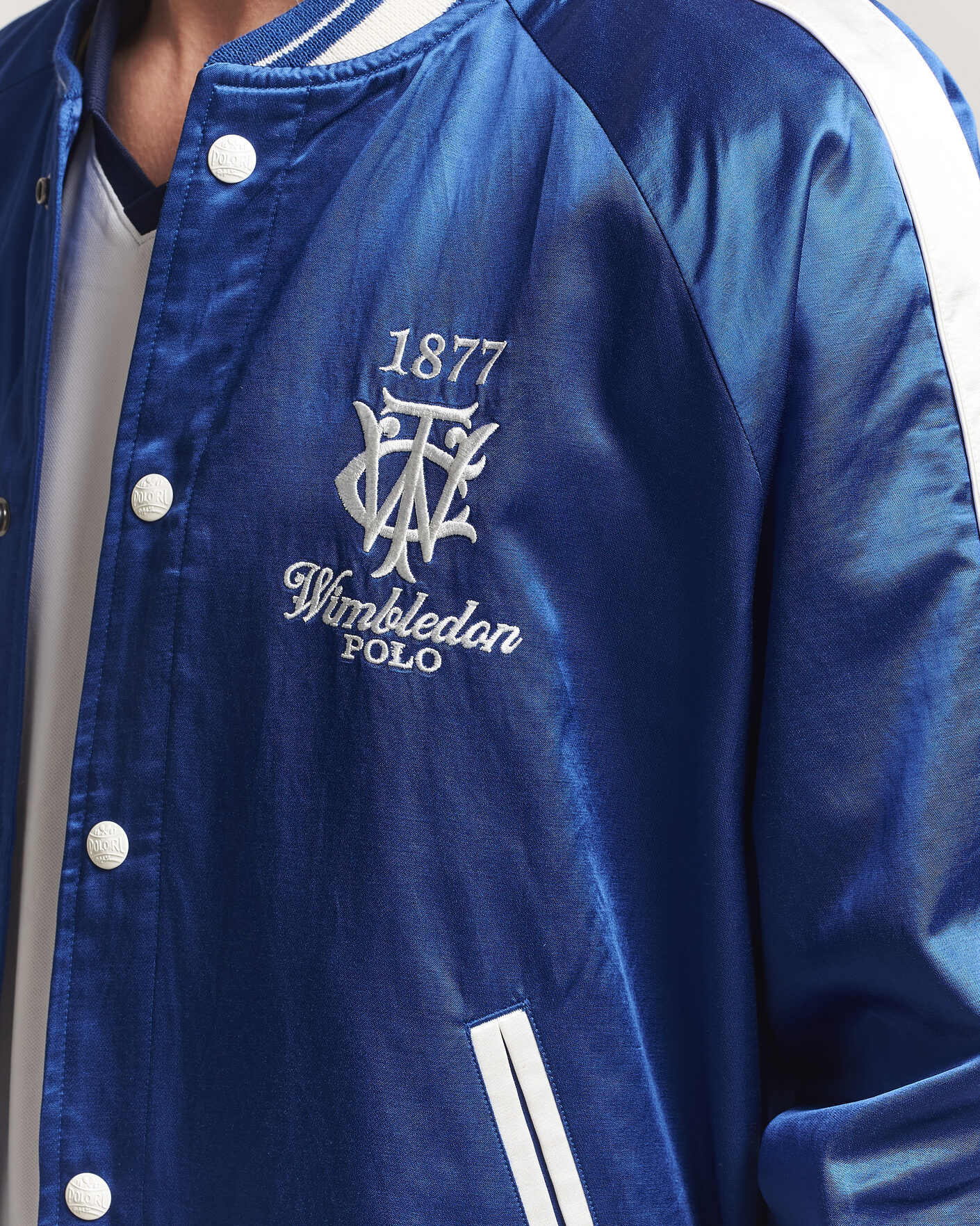 Homme | Manteaux Et Vestes | Polo Ralph Lauren | Championship Bomber Jacket Graphic Royal/White