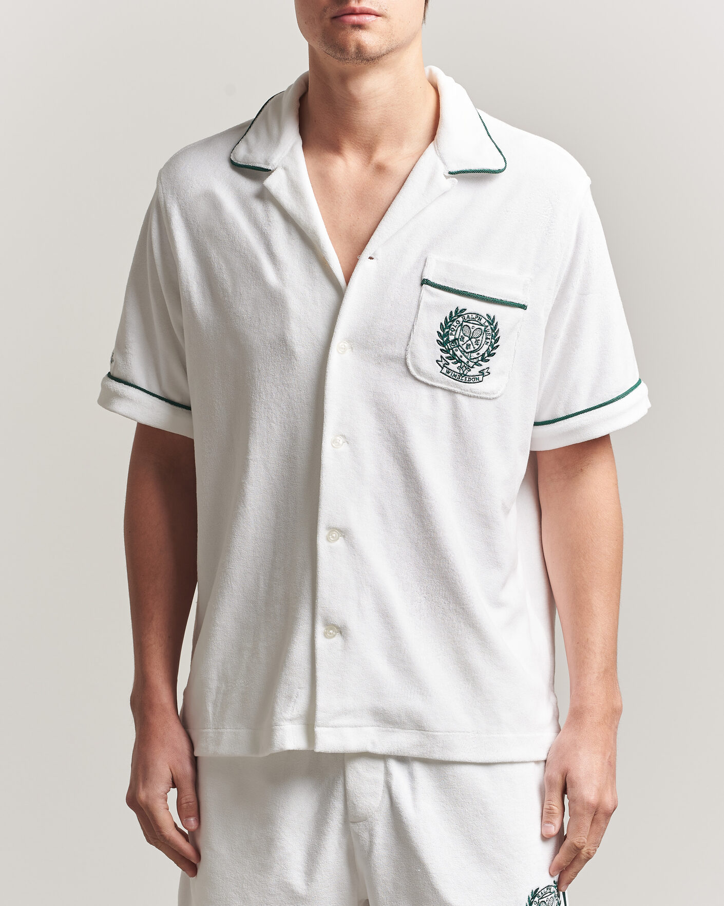 Homme | Chemises | Polo Ralph Lauren | Terry Short Sleeve Shirt White