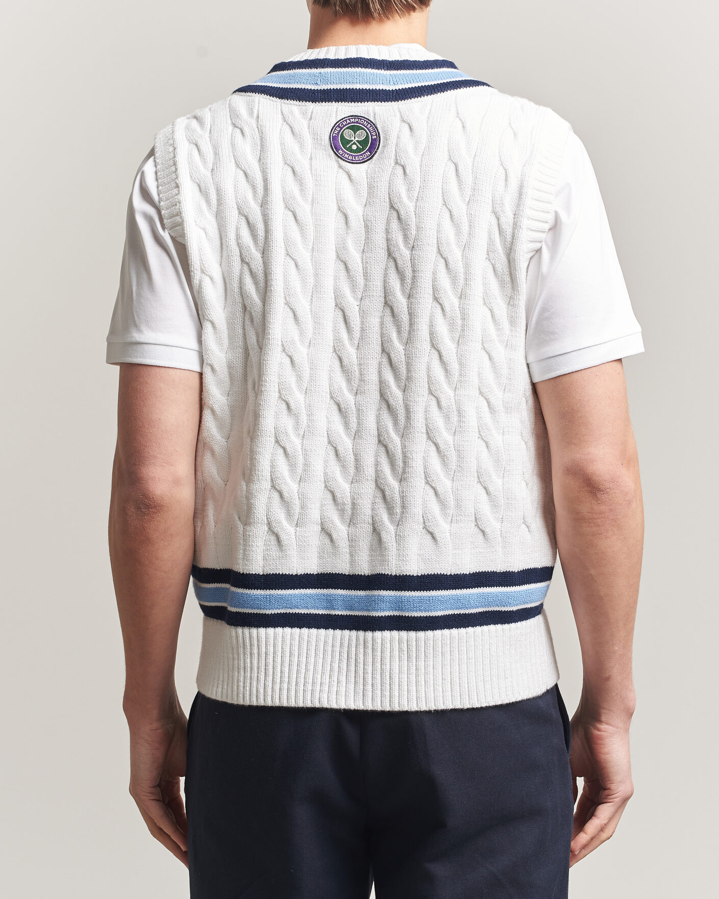 Homme | Pulls Et Tricots | Polo Ralph Lauren | Cotton Cable Vest Cream Combo
