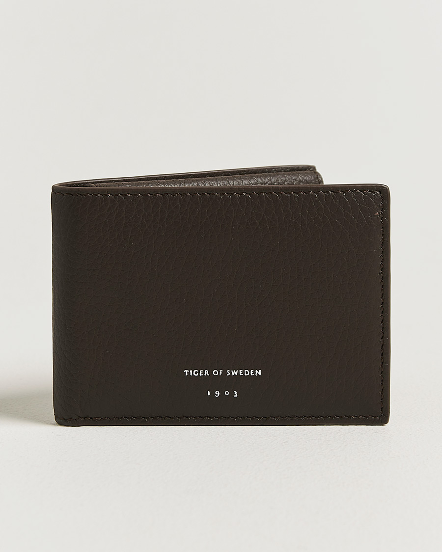 Homme | Portefeuilles | Tiger of Sweden | Wivallius Leather Wallet Dark Brown
