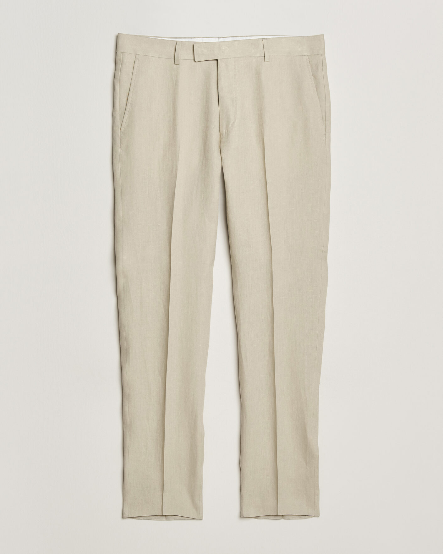 Homme | Pantalons | Tiger of Sweden | Tenuta Linen Suit Trousers Cream Sand