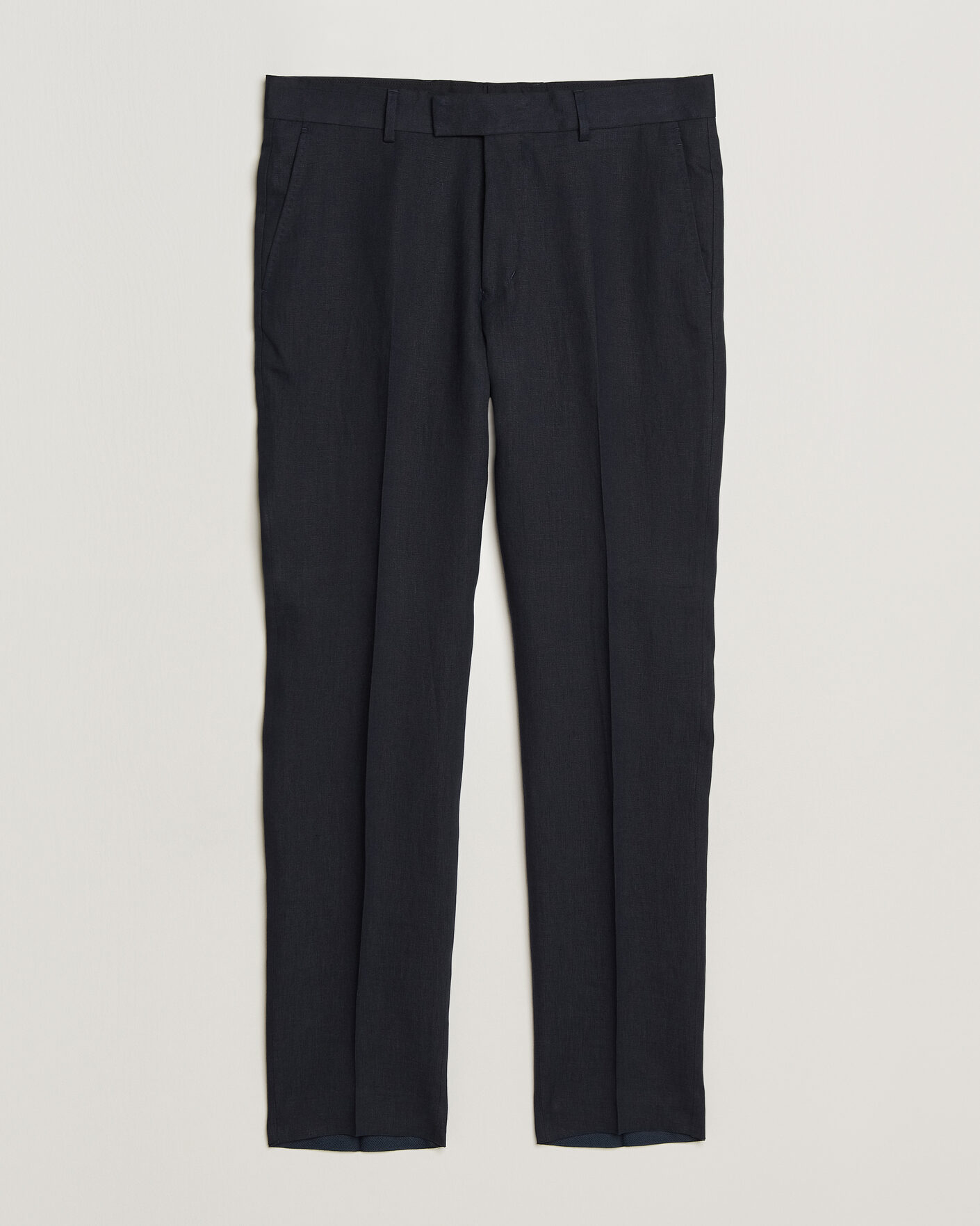 Homme | Pantalons | Tiger of Sweden | Tenuta Linen Suit Trousers Midnight Blue