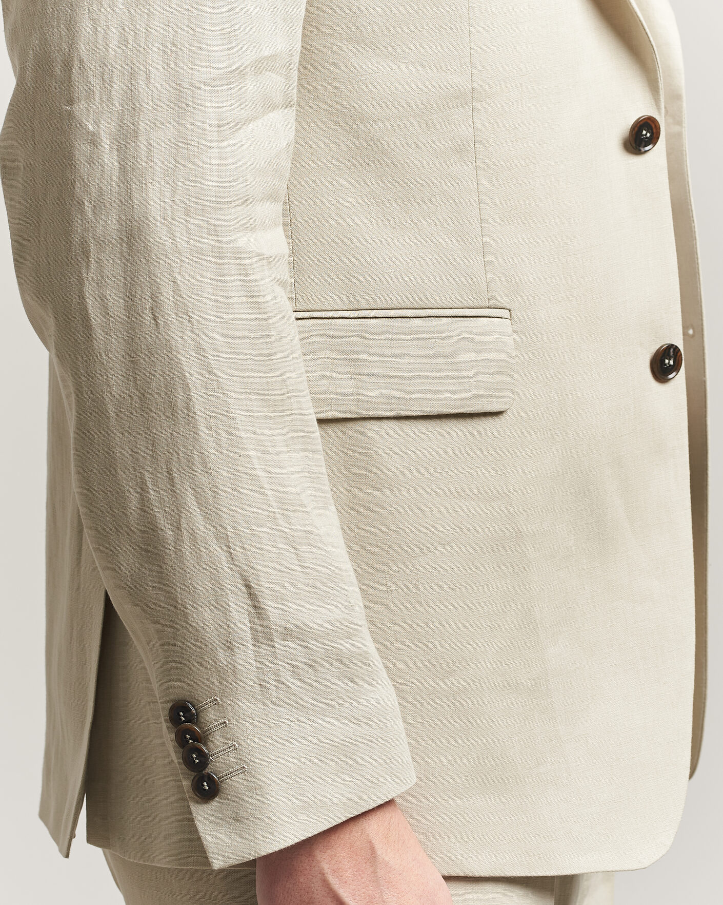 Homme | Blazers | Tiger of Sweden | Justin Linen Suit Blazer Cream Sand