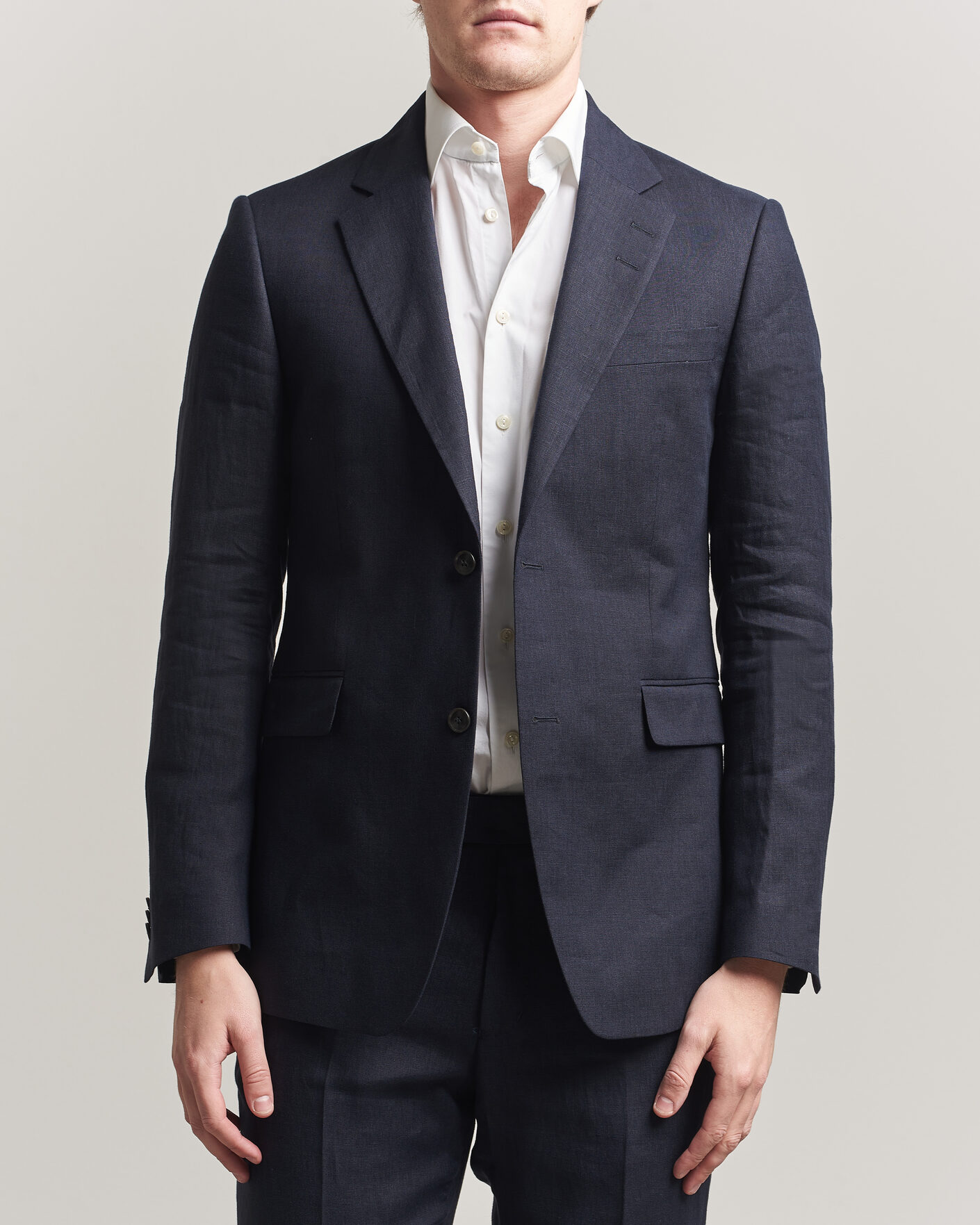 Homme | Blazers | Tiger of Sweden | Justin Linen Suit Blazer Midnight Blue