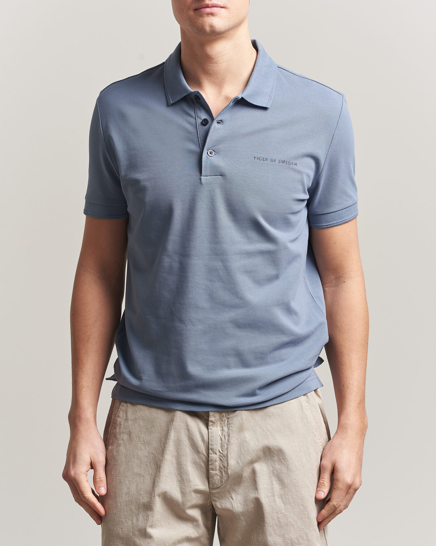 Homme | Polos | Tiger of Sweden | Darios Polo Dull Blue