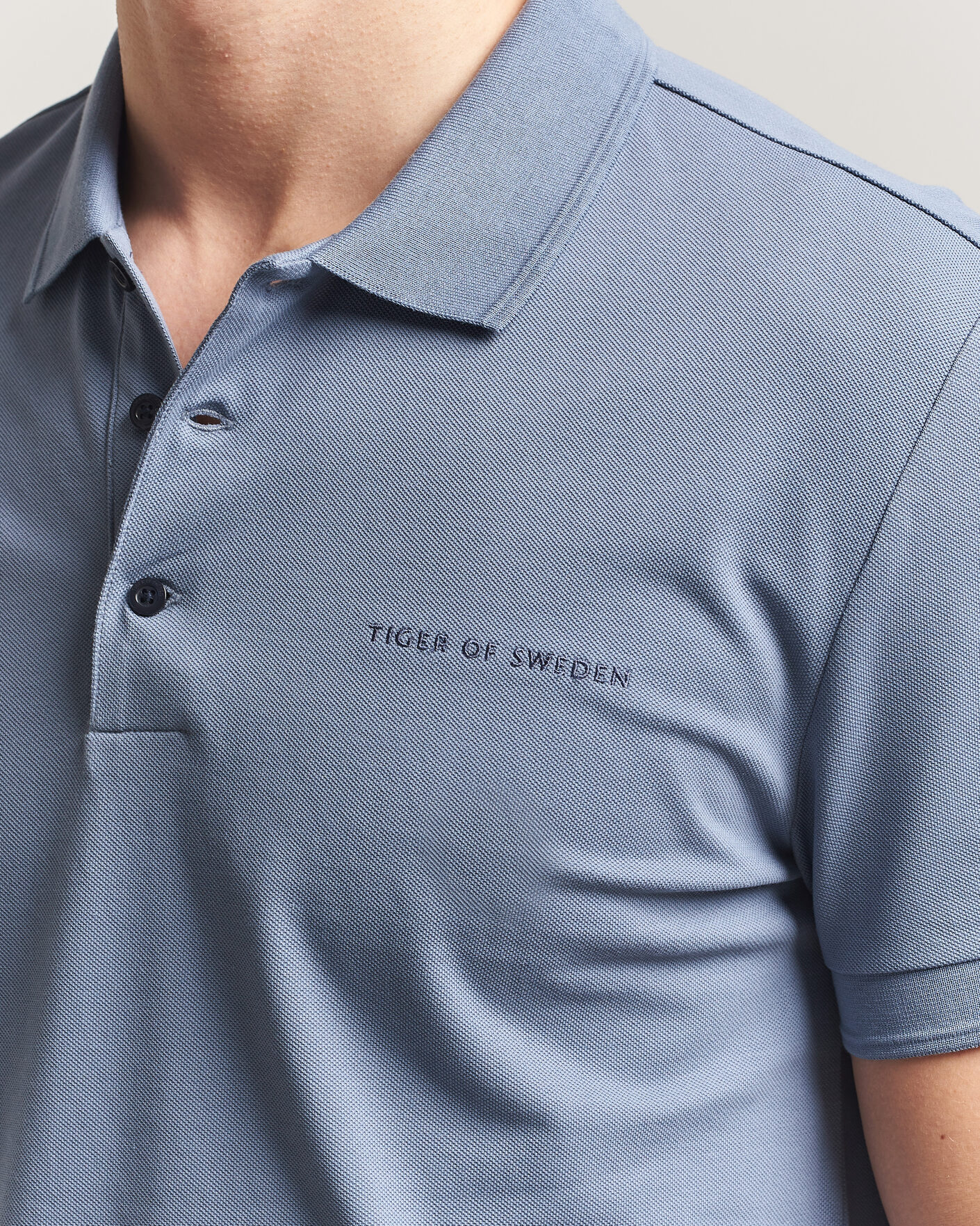 Homme | Polos | Tiger of Sweden | Darios Polo Dull Blue