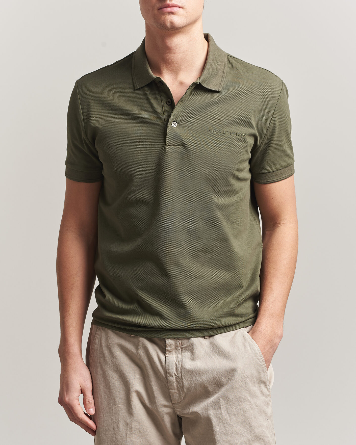 Homme | Polos | Tiger of Sweden | Darios Polo Kalamata Green