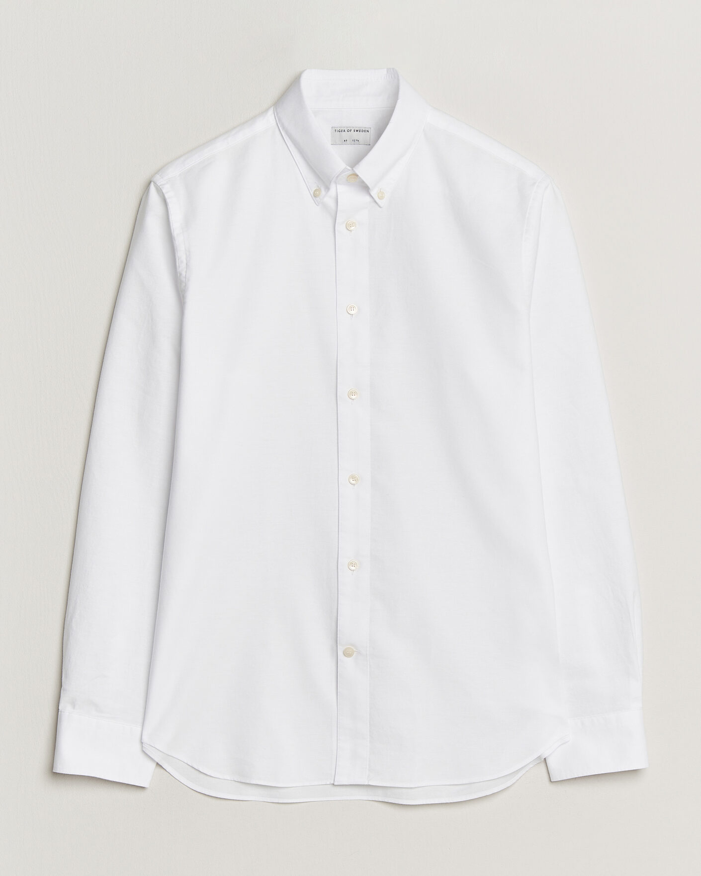 Homme | Chemises | Tiger of Sweden | Bjorn Oxford Shirt Pure White