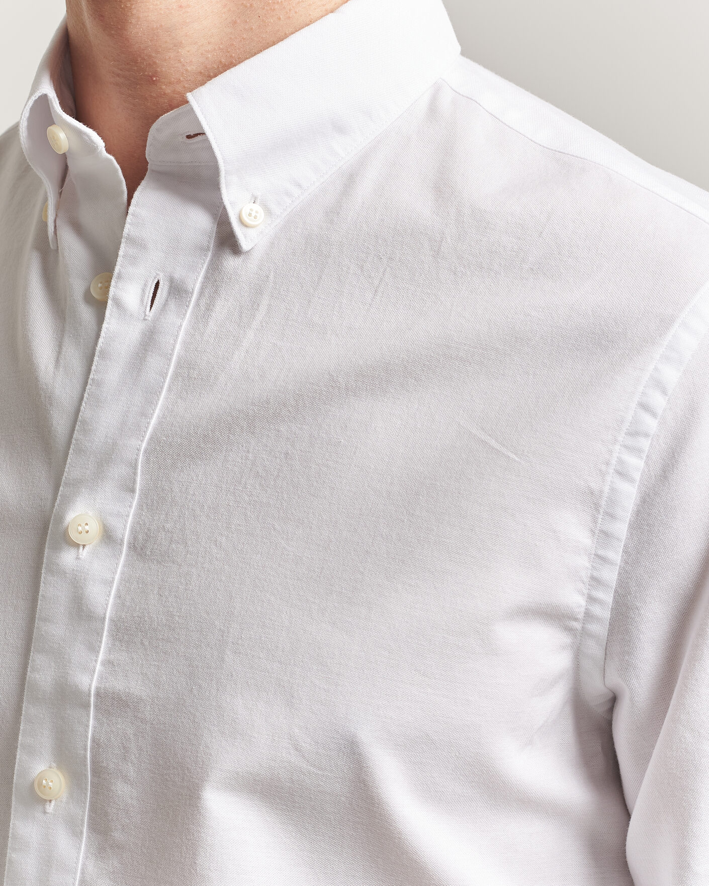 Homme | Chemises | Tiger of Sweden | Bjorn Oxford Shirt Pure White