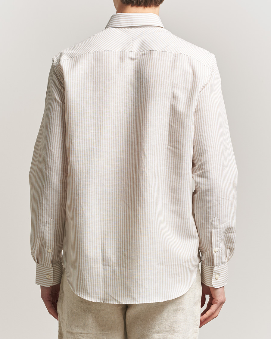 Homme | Chemises | Tiger of Sweden | Bjorn Cotton/Linen Striped Shirt Tehina